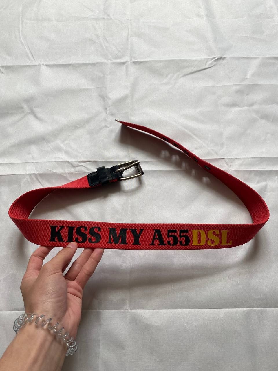 Diesel Vintage Diesel kiss my a55 rare Belt Size ONE SIZE - 1 Thumbnail