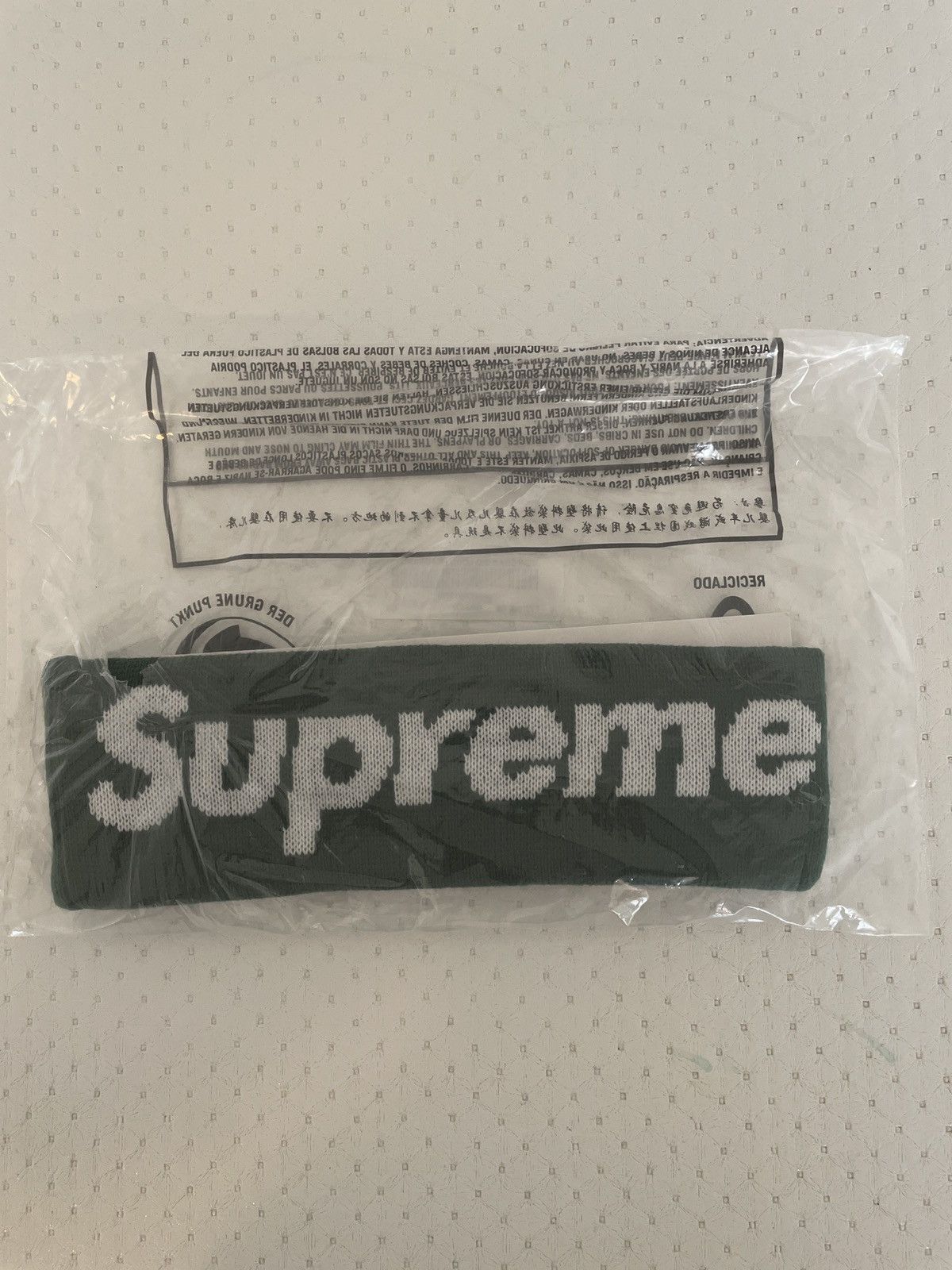 Supreme Supreme x New Era Big Logo Headband FW18 | Grailed