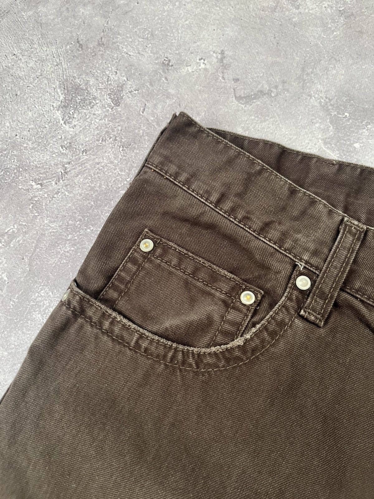 Carhartt Carhartt Slim Pant Denim leather logo Size 33/32 Size US 33 - 7 Thumbnail