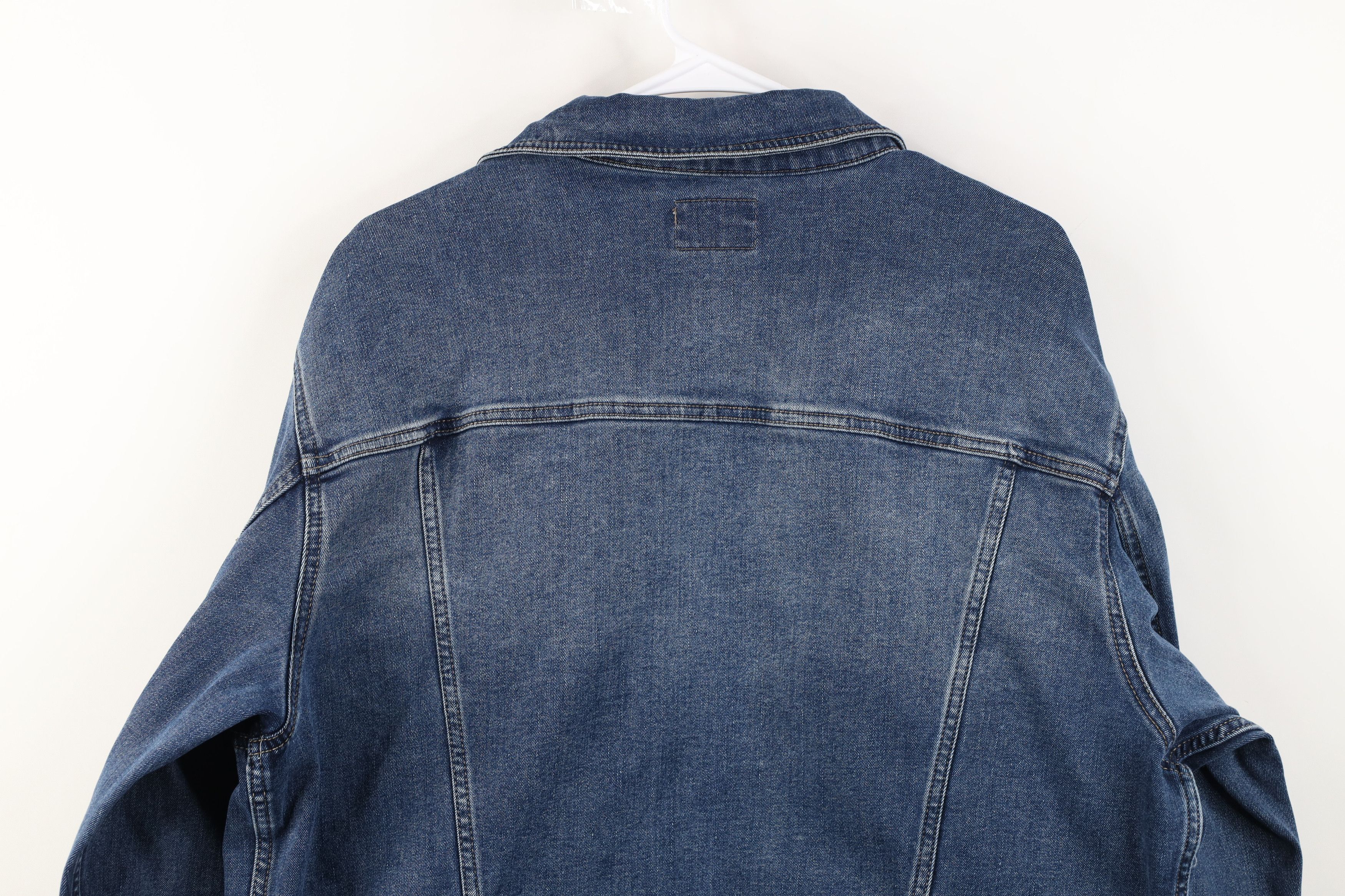 Wrangler Vintage Y2K Wrangler Denim Jean Trucker Jacket Blue Cotton Size US XL / EU 56 / 4 - 14 Thumbnail