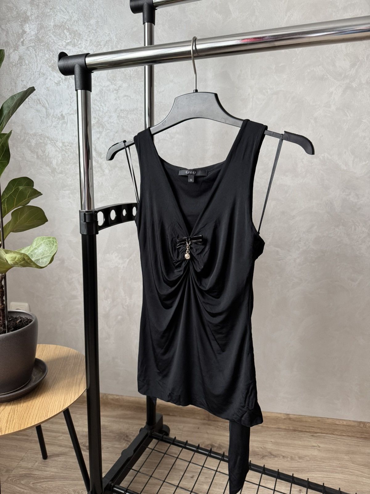 Gucci Gucci Black Blouse Tank Top Size S / US 4 / IT 40 - 2 Thumbnail