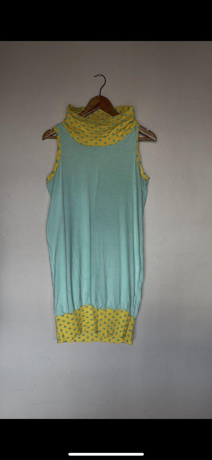 French Connection × Vintage Turtle Neck Polka Dot Dress Size M / US 6-8 / IT 42-44 - 8 Thumbnail