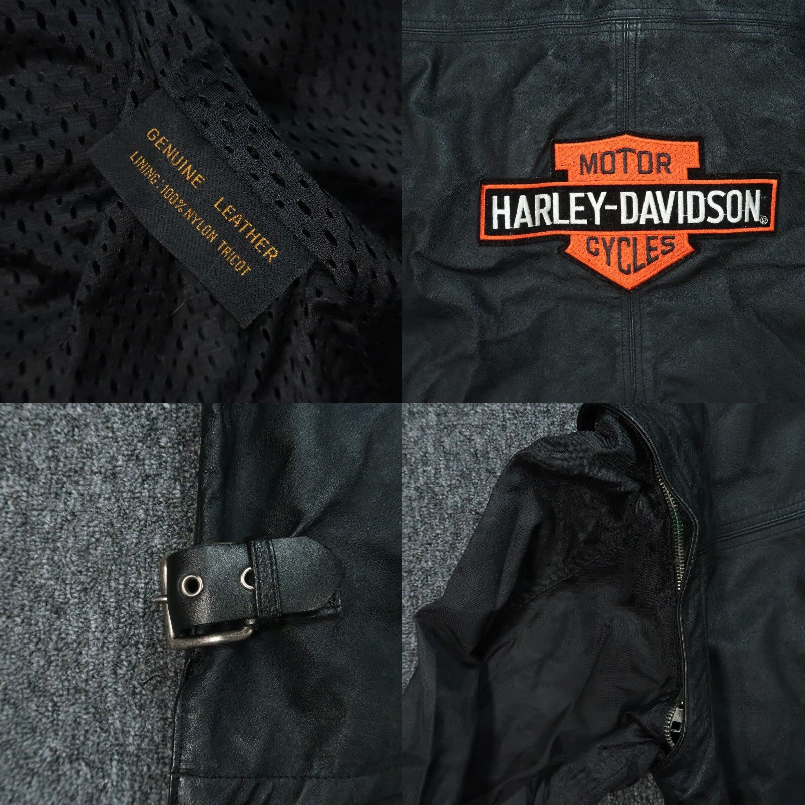 Harley Davidson Harley-Davidson Jacket Womens Large Leather Motorcycle Convertible Sleeves Biker Size L / US 10 / IT 46 - 8 Thumbnail