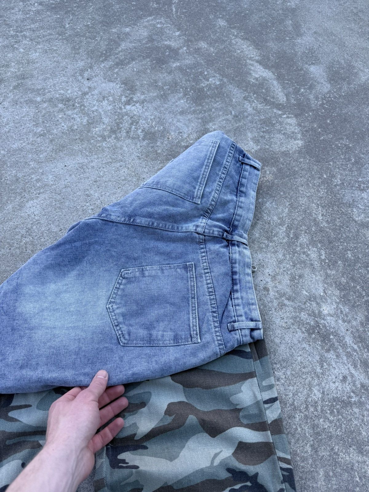 Vintage Vintage Y2K avantgarde streetwear affliction wide jeans Size US 30 / EU 46 - 9 Thumbnail