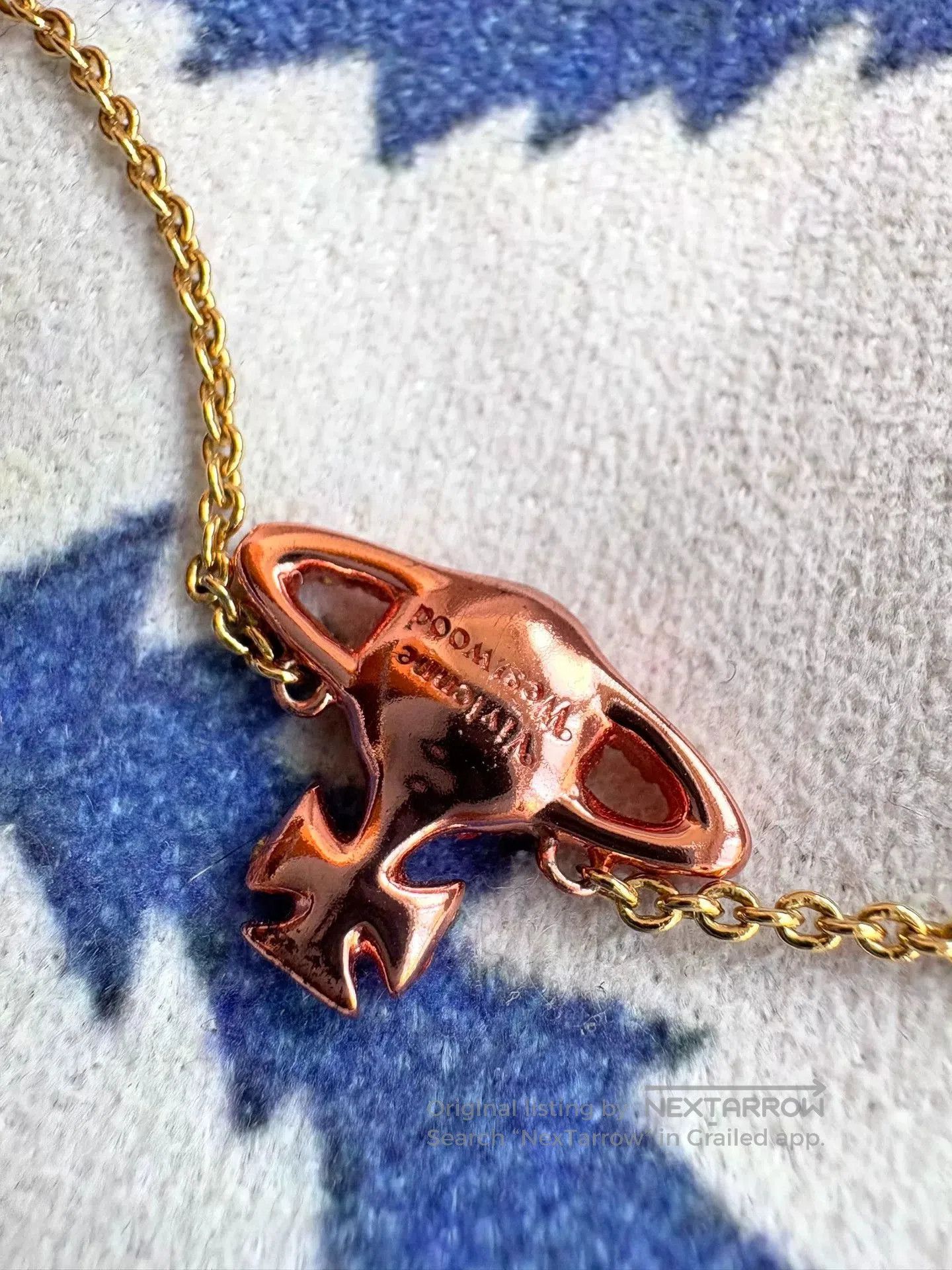 Vivienne Westwood Vivienne Westwood Orange Crystal Saturn Bracelet. Size ONE SIZE - 6 Thumbnail