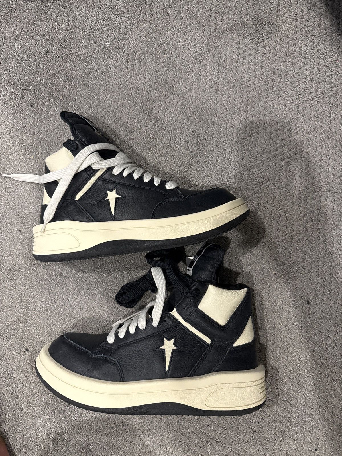 Converse × Rick Owens Drkshdw Rick Owens x converse Turbopwn, brand new, 11.5 Size US 11.5 / EU 44-45 - 3 Thumbnail