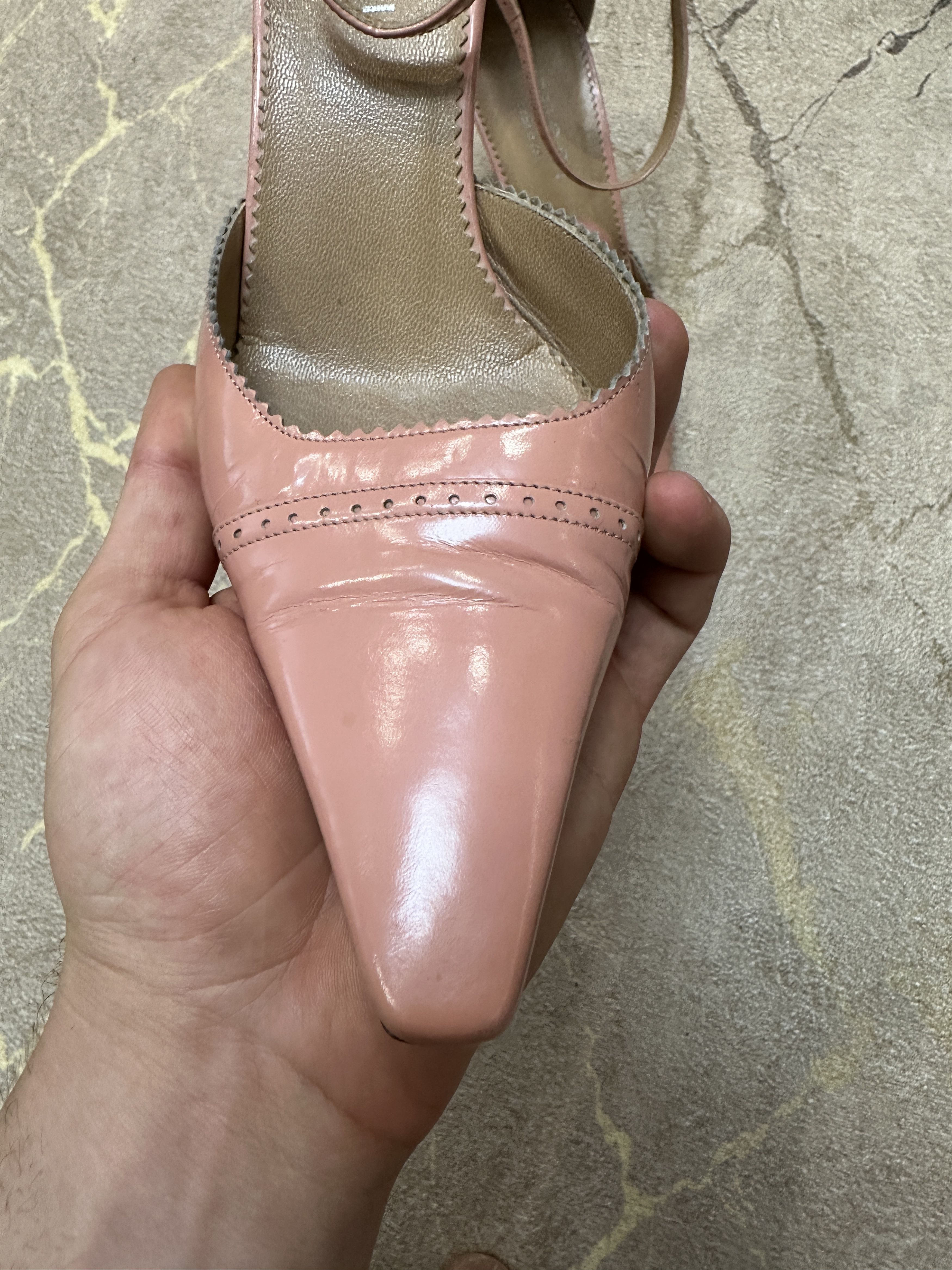 Gucci 985$ Gucci Exotic Ankle Strap Leather Shoes Size 37 C Eu 7 Size US 7 / IT 37 - 11 Thumbnail