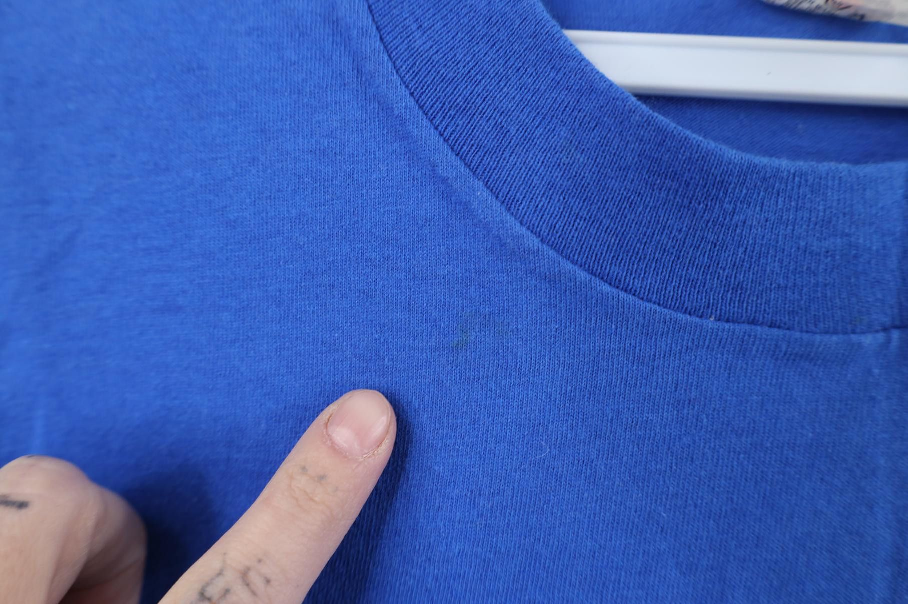 Vintage Vintage 90s Streetwear Cotton Muscle T-Shirt Royal Blue USA Size US M / EU 48-50 / 2 - 8 Thumbnail