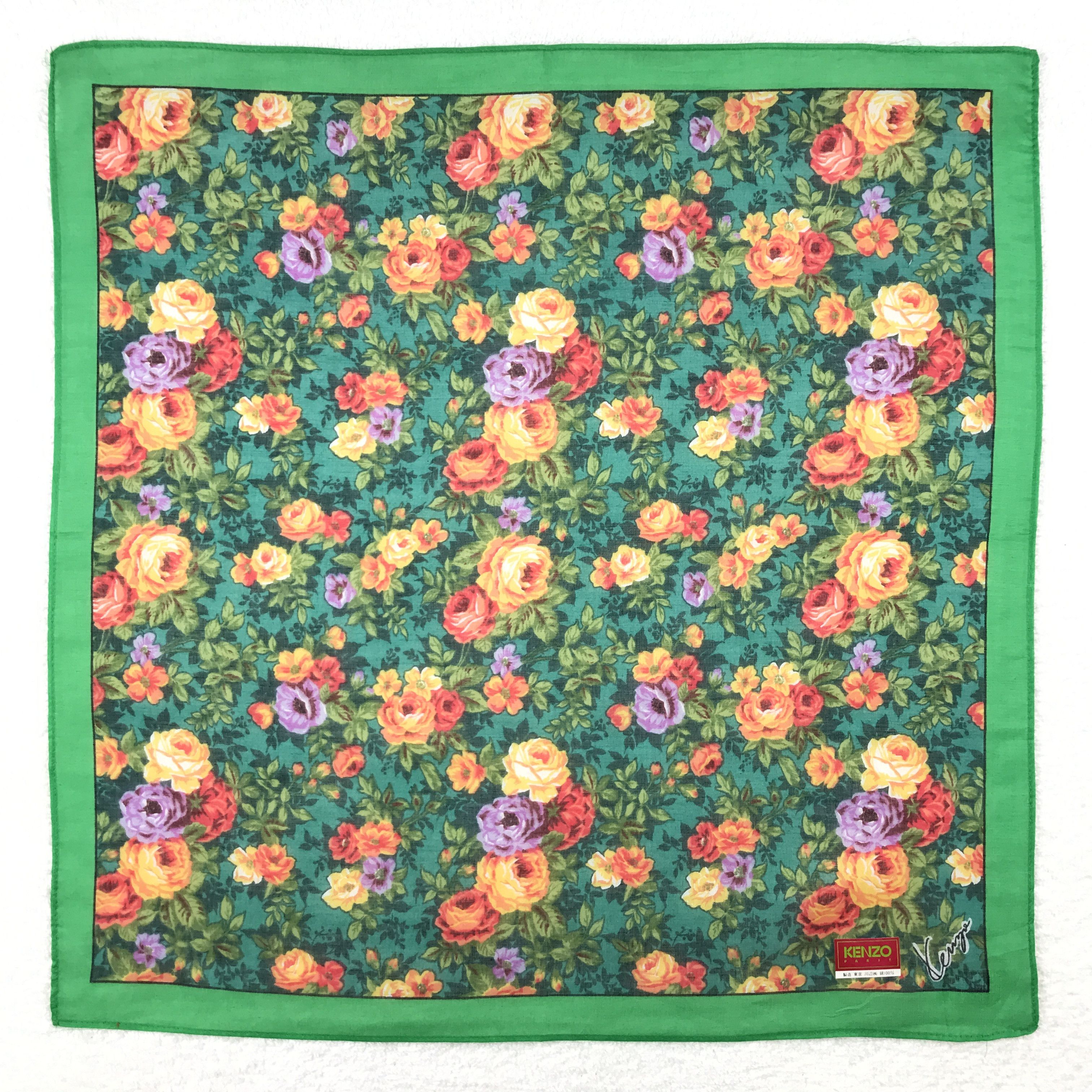 Japanese Brand × Kenzo × Vintage Vintage Kenzo Bandana Neckerchief Handkerchief Size ONE SIZE - 1 Thumbnail