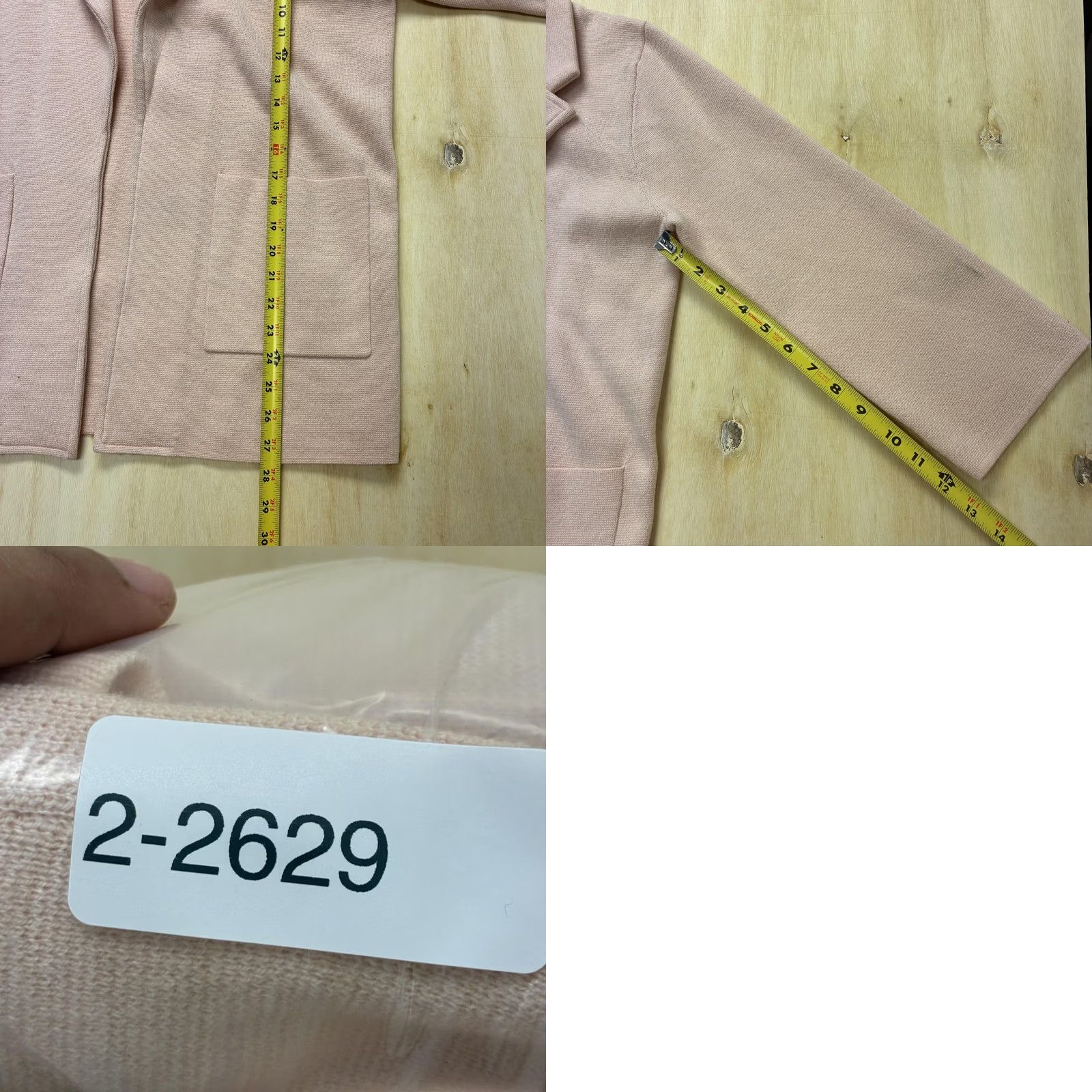 J.Crew J. Crew Cardigan Sweater Womens Medium Pink Collared Open Front Pockets Knit Size M / US 6-8 / IT 42-44 - 8 Thumbnail