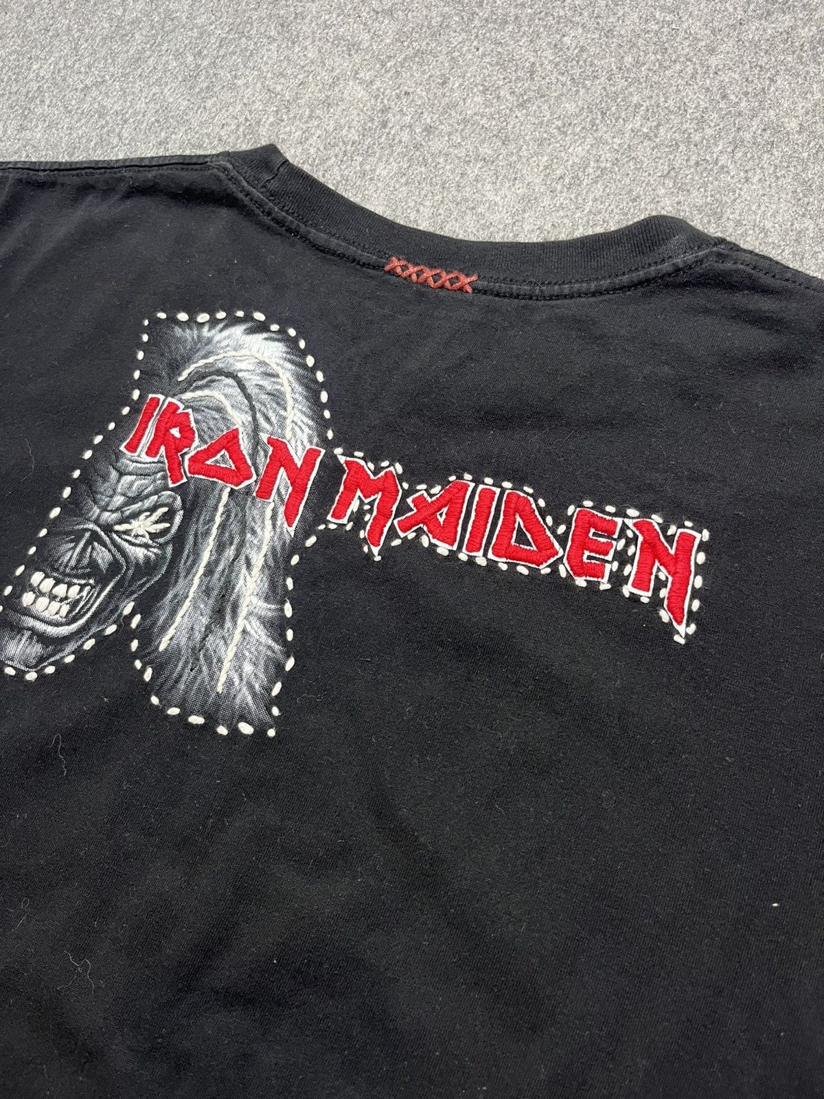 Iron Maiden × Vintage Vintage Iron Maiden printed t-shirt knit logo Size US L / EU 52-54 / 3 - 7 Thumbnail