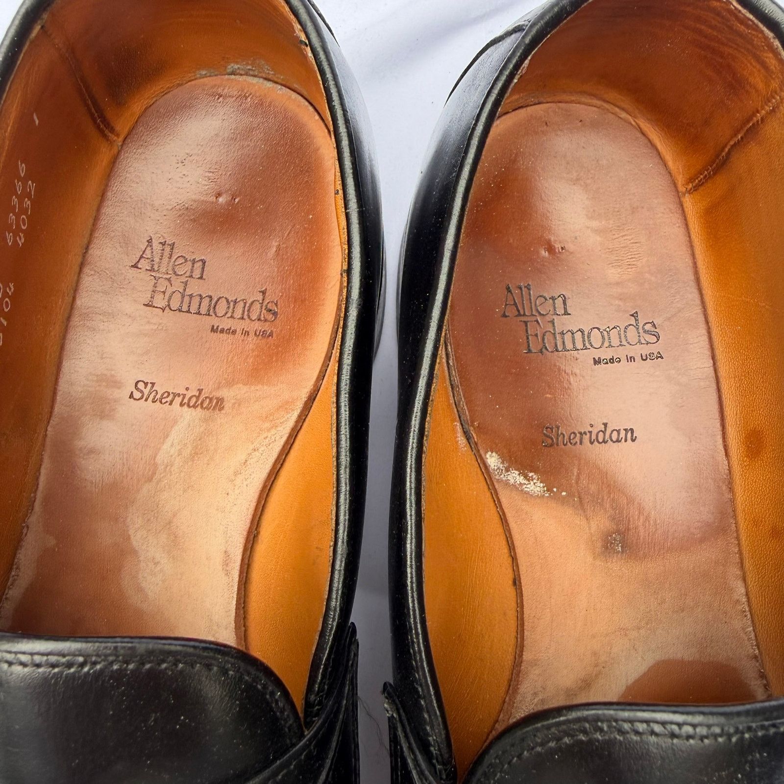 Allen Edmonds Allen Edmonds Sheridan Penny Loafer Black 10.5D Dress Shoes Size US 10.5 / EU 43-44 - 5 Thumbnail