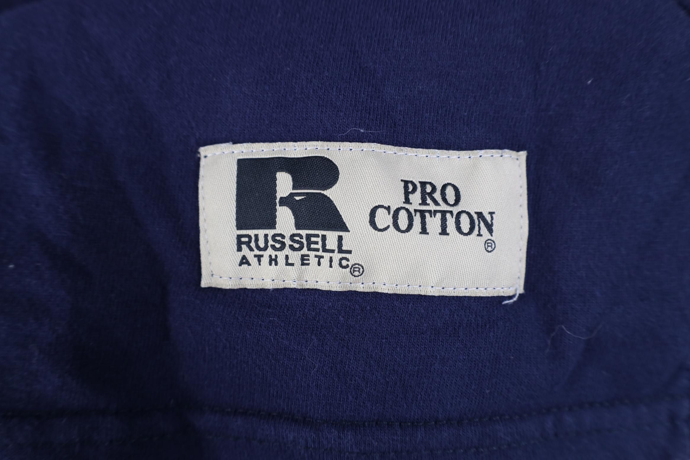 Russell Athletic Vintage 90s Y2K Russell Athletic Blank Mock Neck T-Shirt Size US M / EU 48-50 / 2 - 4 Thumbnail
