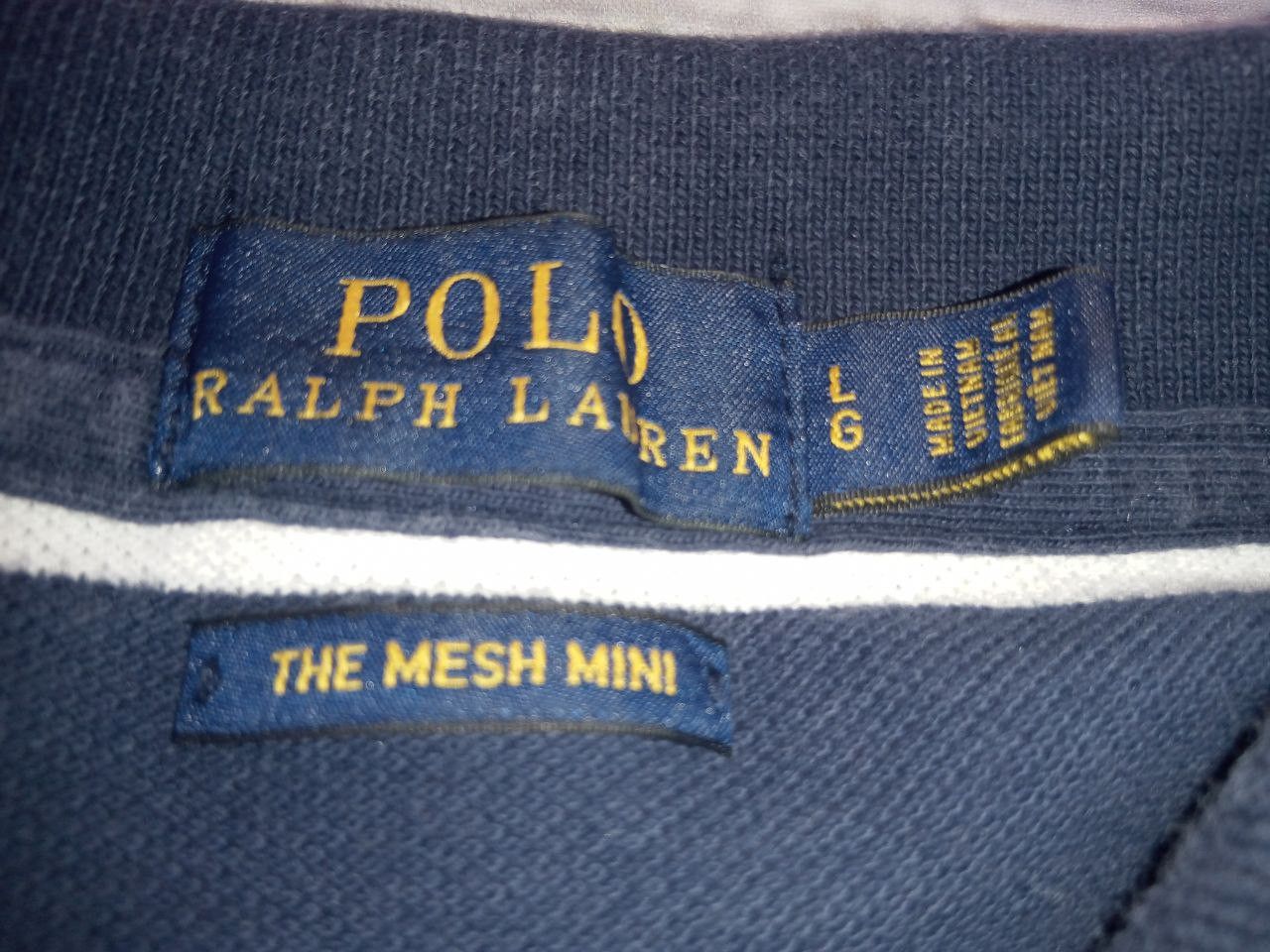 Polo Ralph Lauren Polo Ralph Lauren The Mesh Mini Shirt Dress Size L / US 10 / IT 46 - 14 Thumbnail