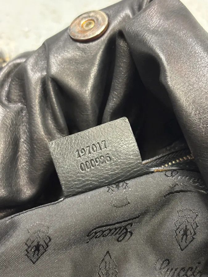Gucci AW2007 Gucci Black & Grey Python Hysteria Babouska Shopper Handle Bag Size ONE SIZE - 8 Thumbnail