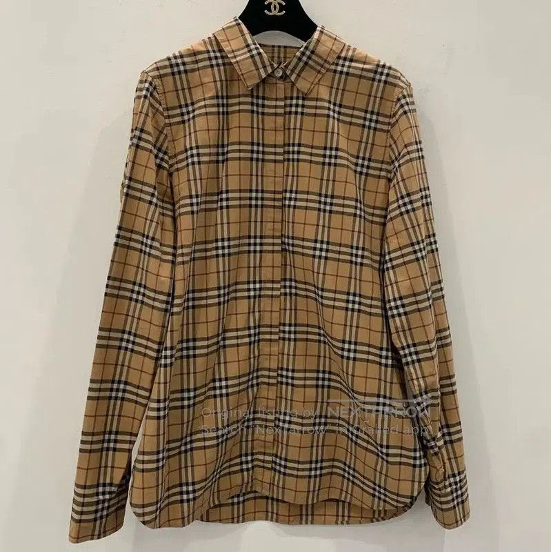 Burberry Burberry Brown Cotton Men's Shirt. Size US M / EU 48-50 / 2 - 1 Thumbnail