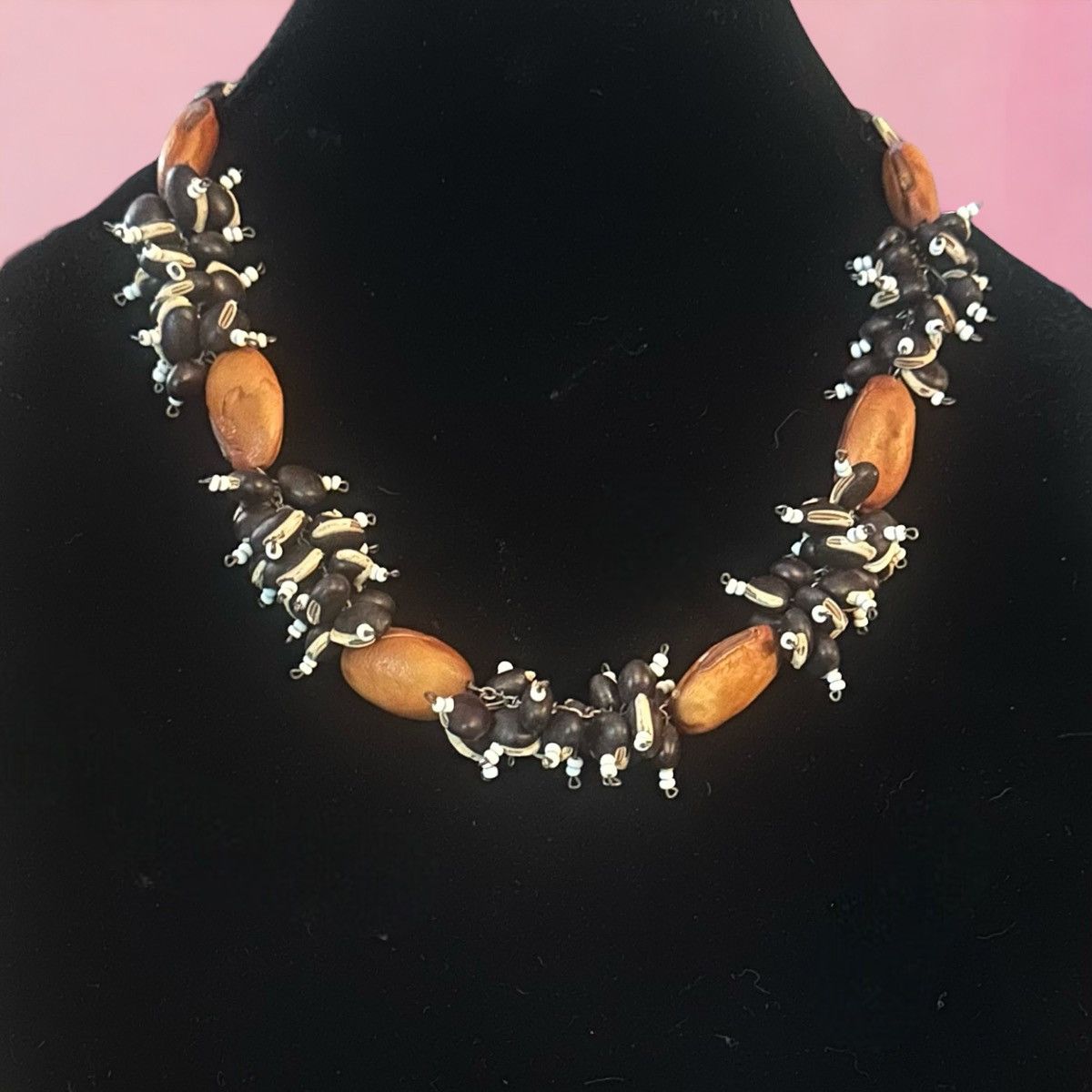Vintage Vintage bean bead necklace Size ONE SIZE - 1 Thumbnail