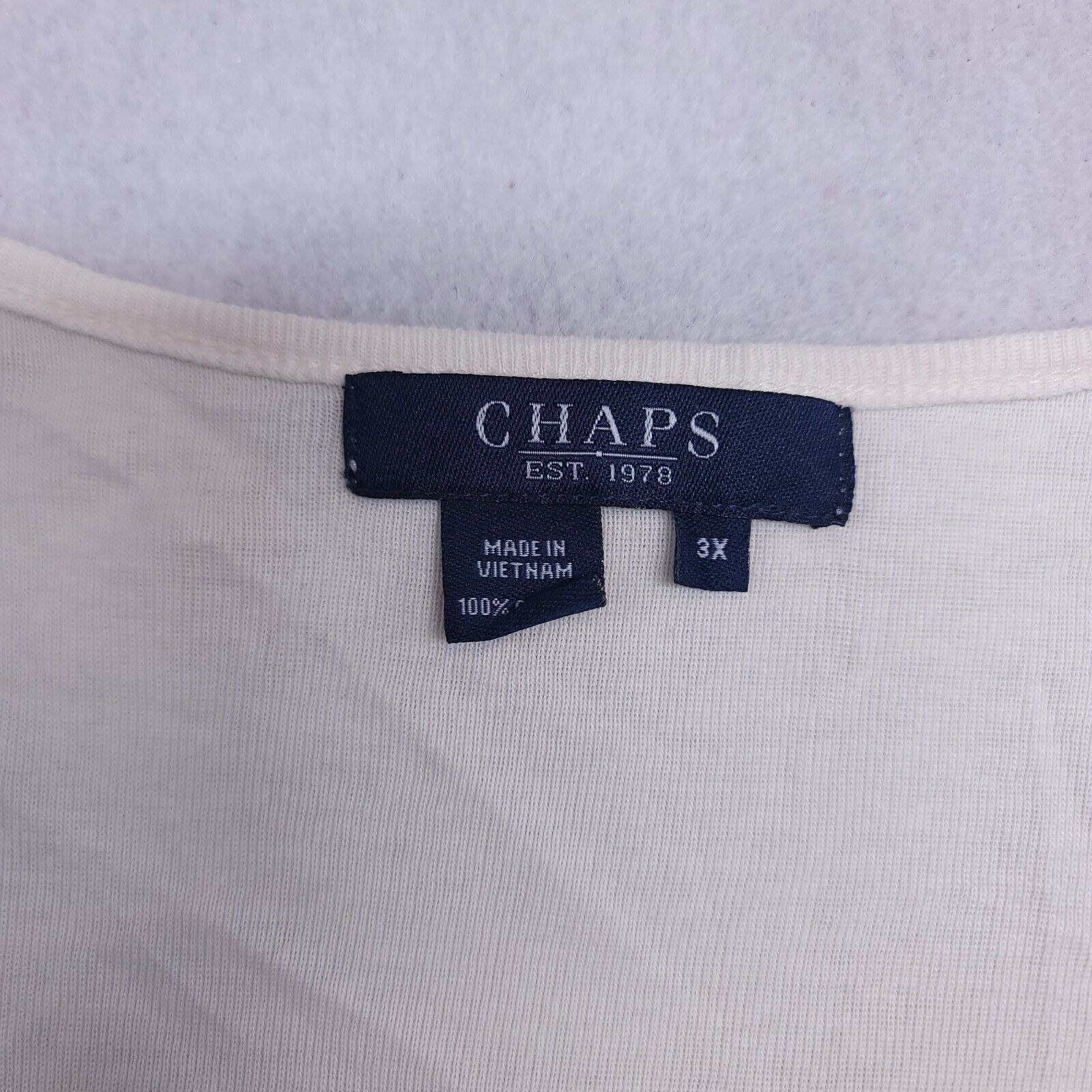 Chaps Chaps Long Sleeve Pullover T Shirt Womens Size 3X Yellow Size 3XL / US 20-22 - 3 Thumbnail