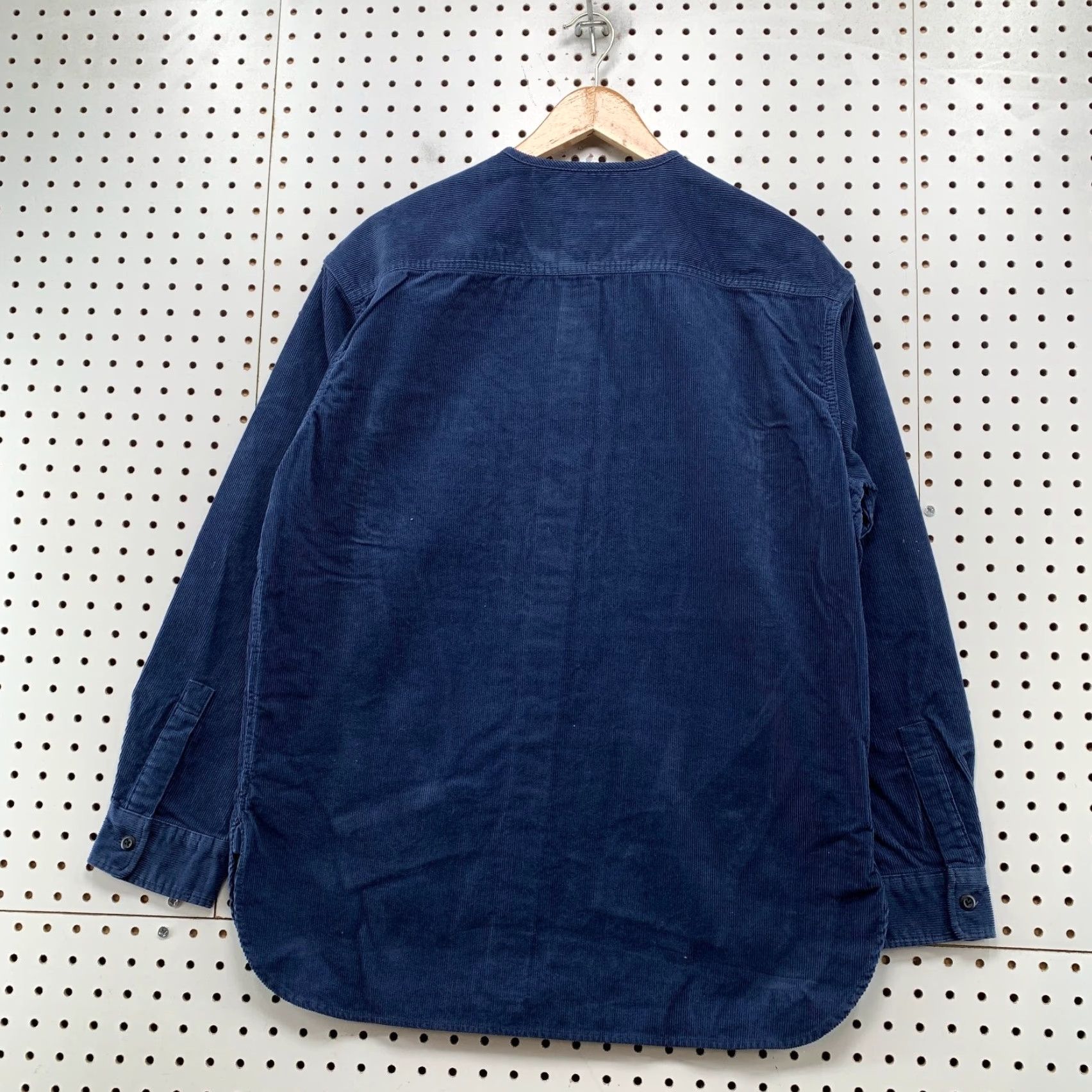 Uniqlo VINTAGE Uniqlo Corduroy Shirt Jacket Womens Small Blue Collarless Pocket NWT Size L / US 10 / IT 46 - 2 Thumbnail