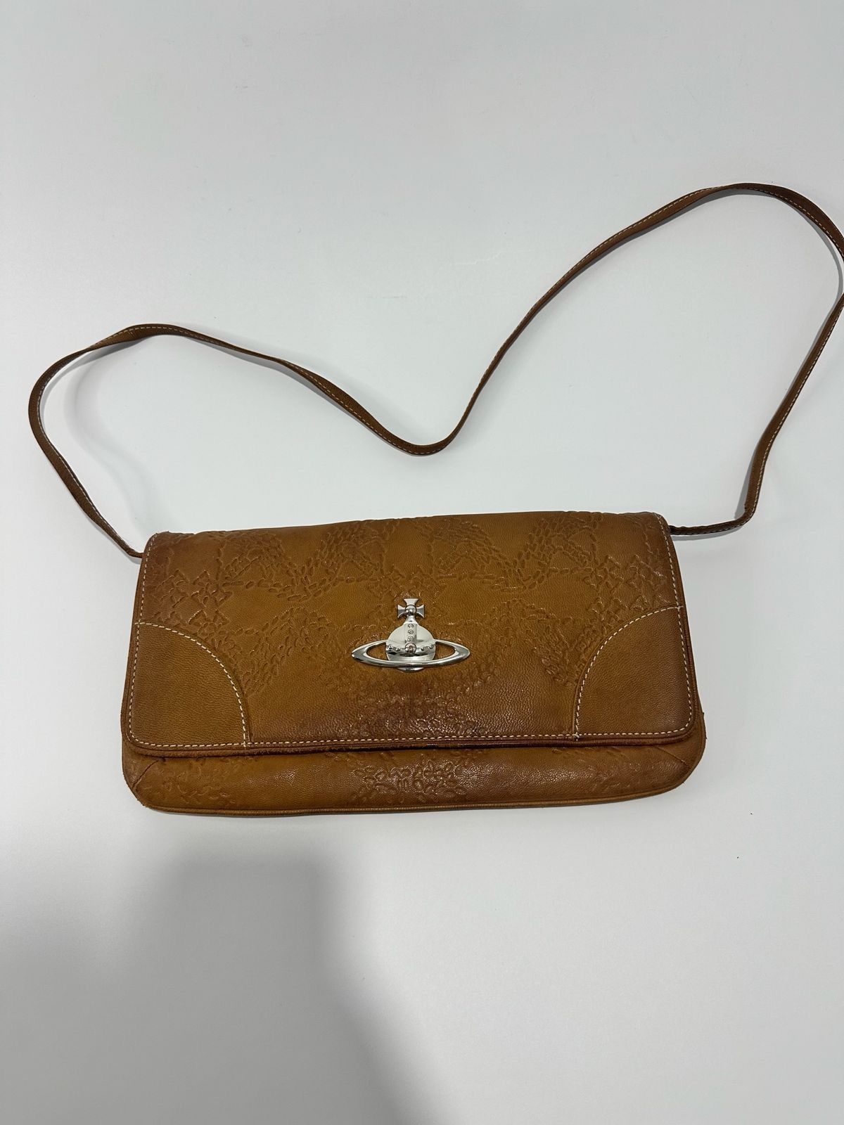 Vivienne Westwood Vivienne Westwood Brown Leather Crossbody Bag Size ONE SIZE - 1 Thumbnail