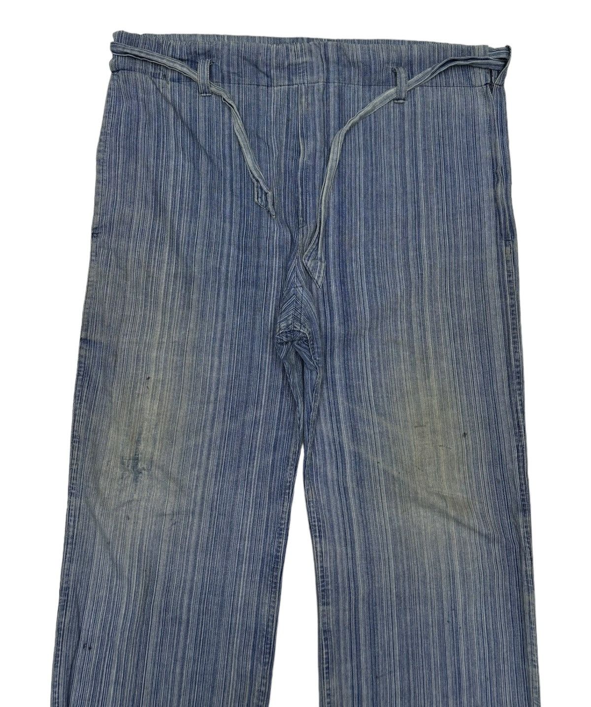 45rpm × Kapital Vintage Japanese Stripe Baggy Hakama Style Pants Size US 40 / EU 56 - 7 Thumbnail
