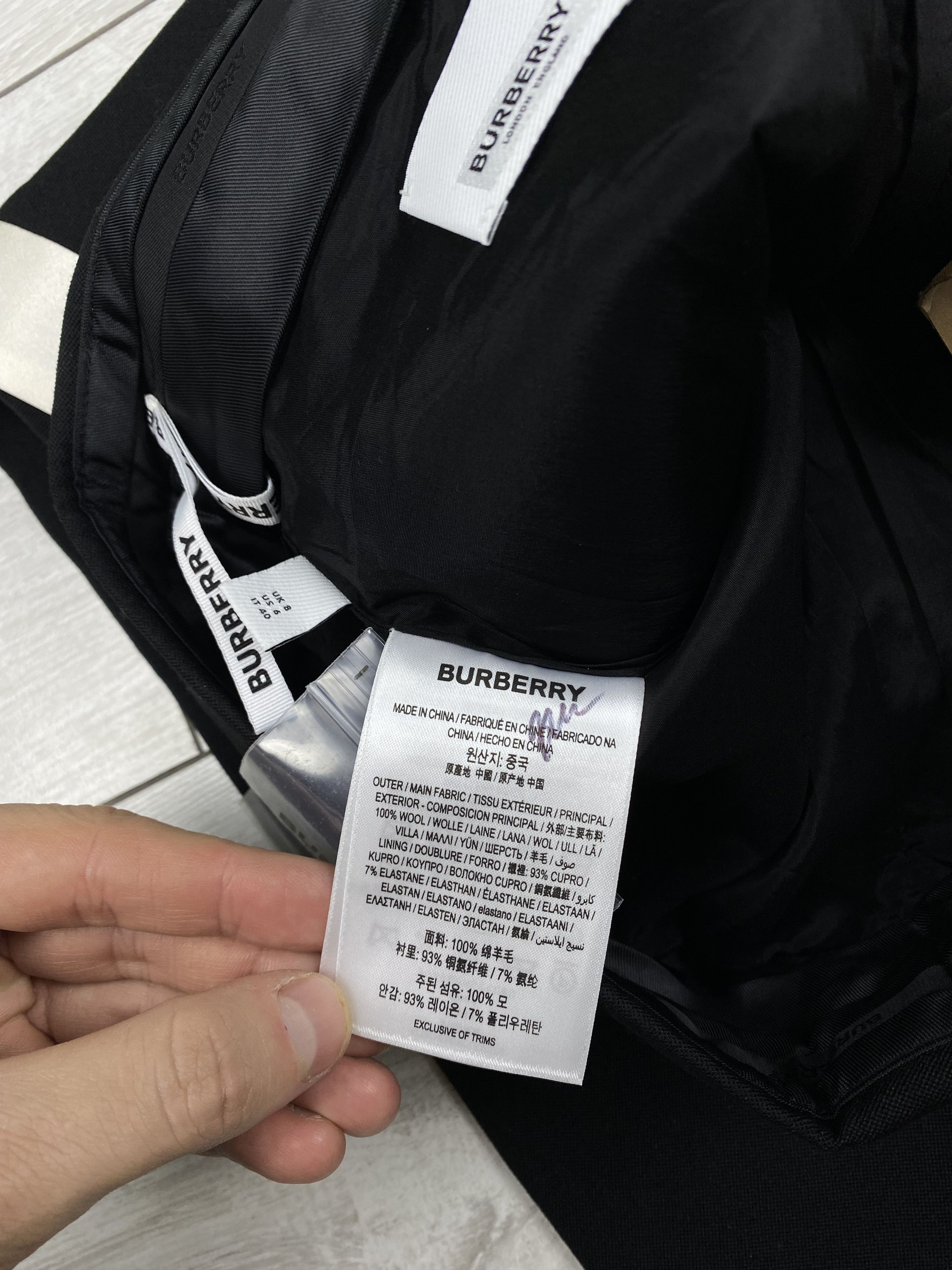 Burberry Burberry Hanover Stripe Wool Stright Fit Tailored Trousers Size 27" / US 4 / IT 40 - 14 Thumbnail