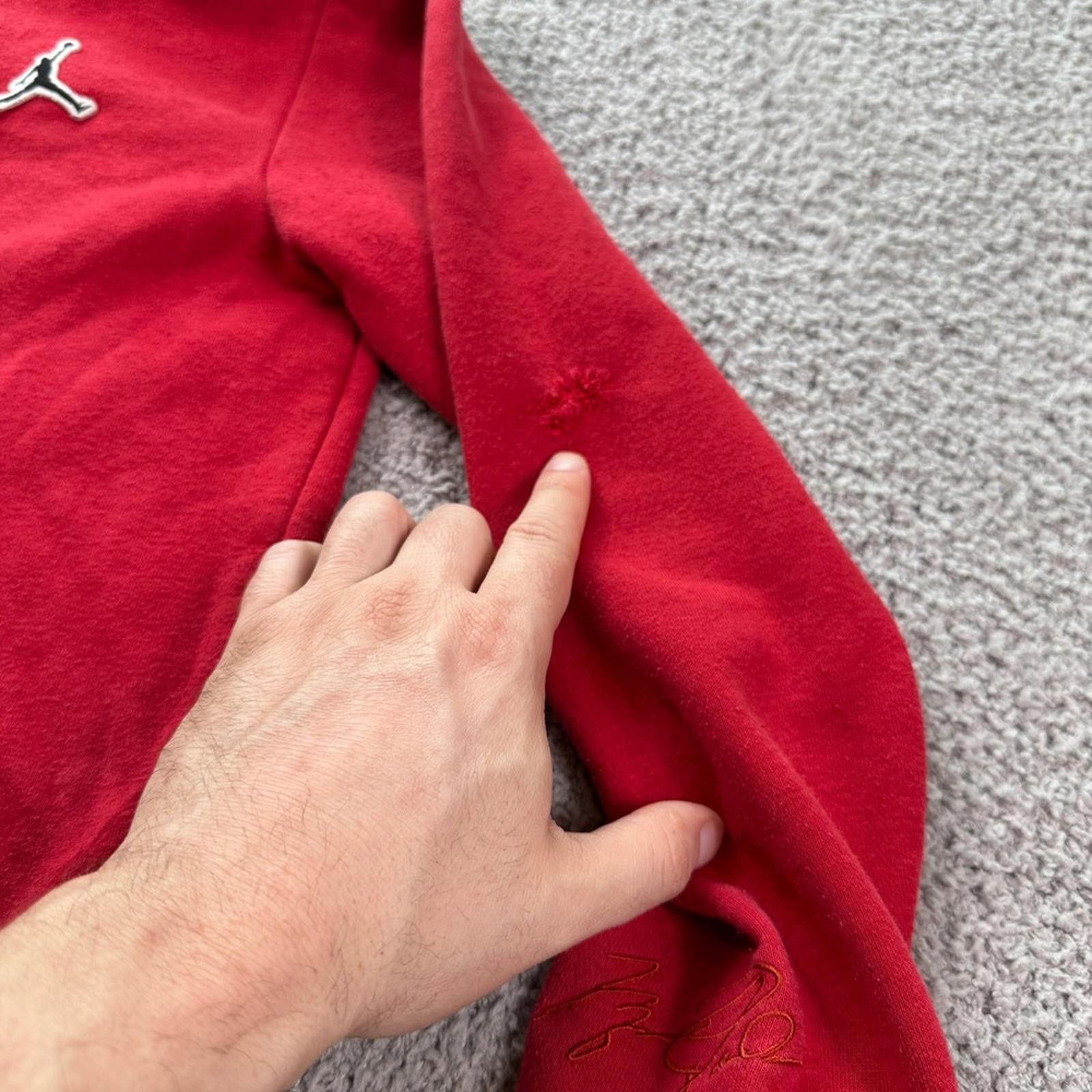 Jordan Brand Jordan Jumpman Red Pullover Hoodie Youth L 12-13 Sweatshirt Size US L / EU 52-54 / 3 - 7 Thumbnail