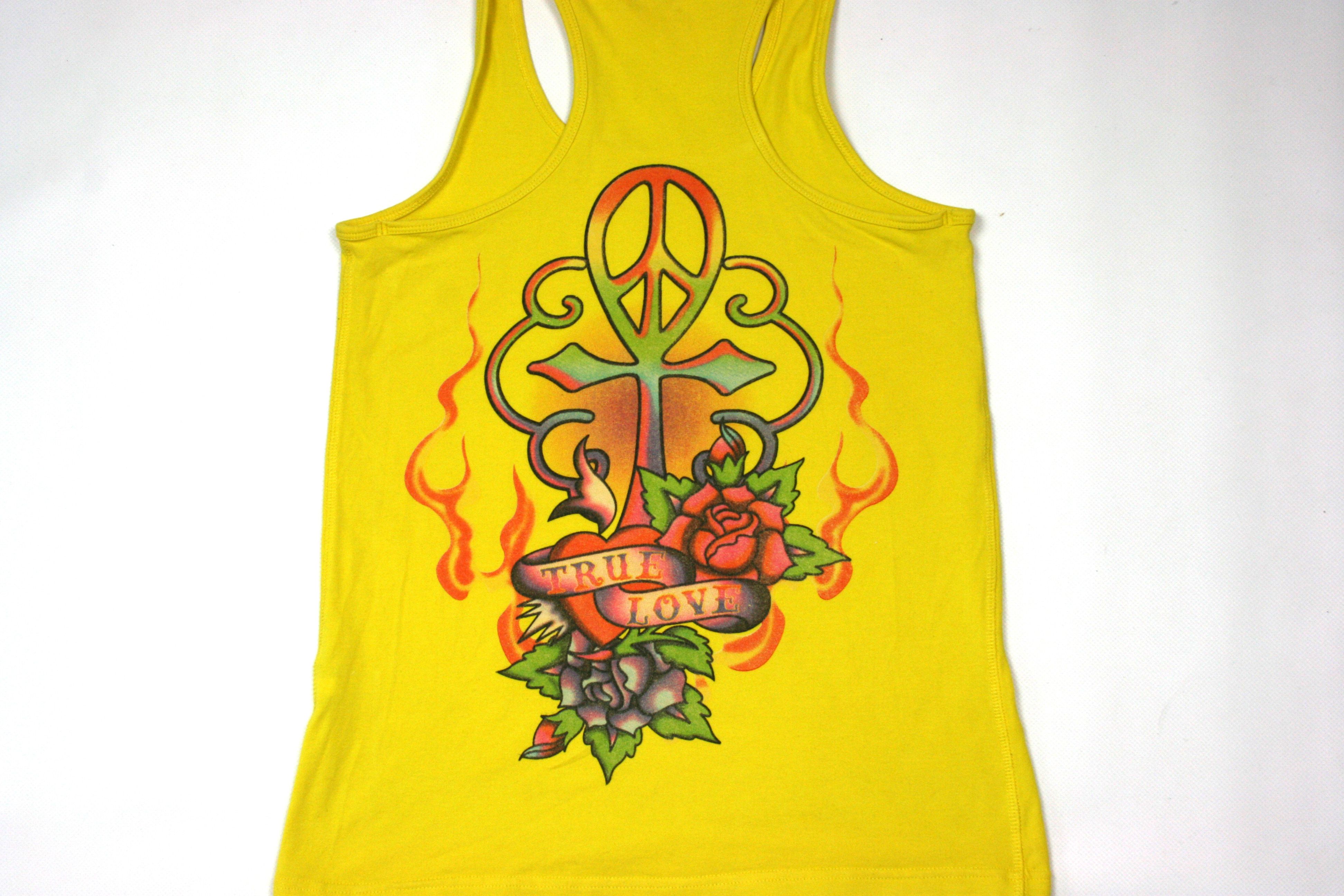 Ed Hardy 00S Tattoo Big Logo Y2K Tank Top Vintage Size M / US 6-8 / IT 42-44 - 7 Thumbnail