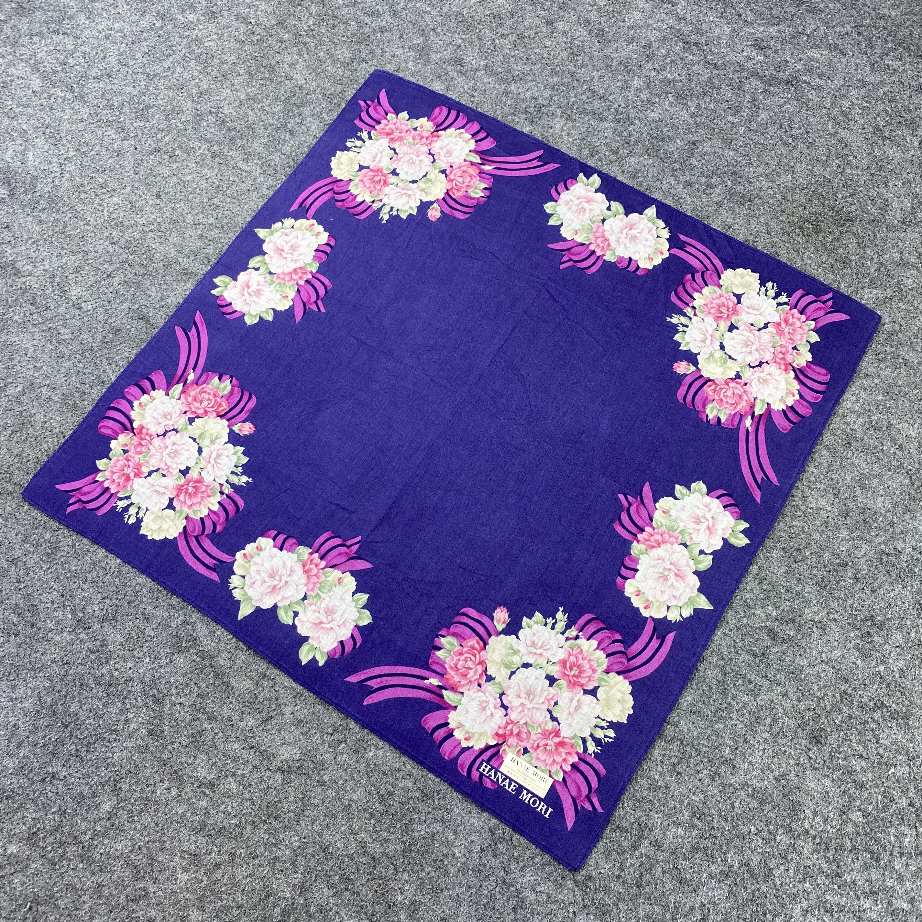 Hanae Mori Hanae Mori Handkerchief / Bandana / Neckerchief-B1353 Size ONE SIZE - 4 Thumbnail
