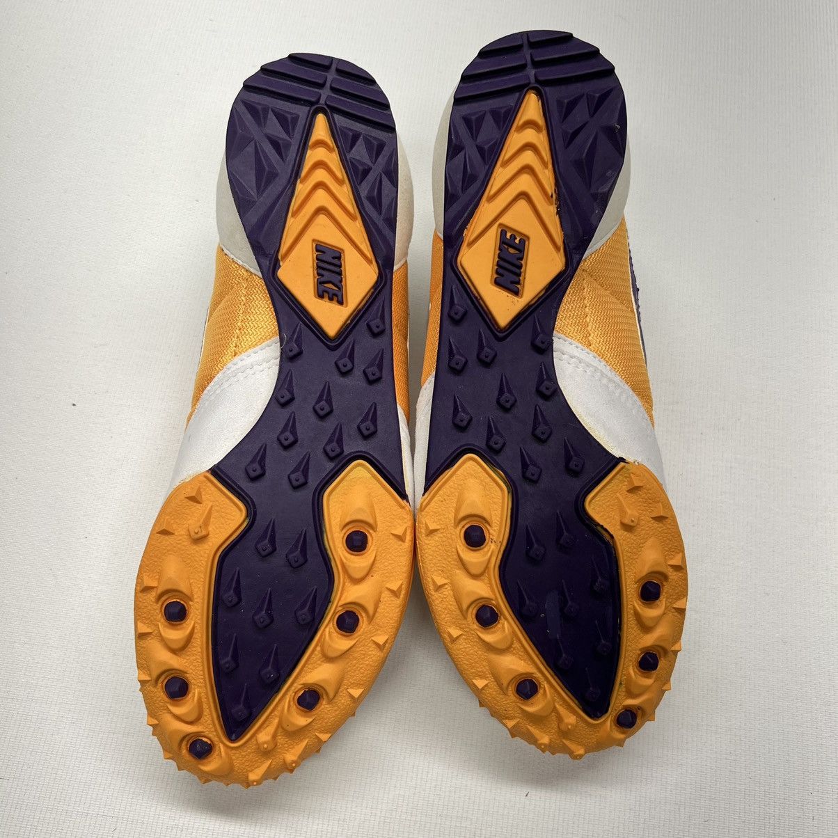 Nike × Vintage VTG New Nike Zoom Waffle White Purple Track Sneaker 941202 Size US 9 / EU 42 - 15 Thumbnail