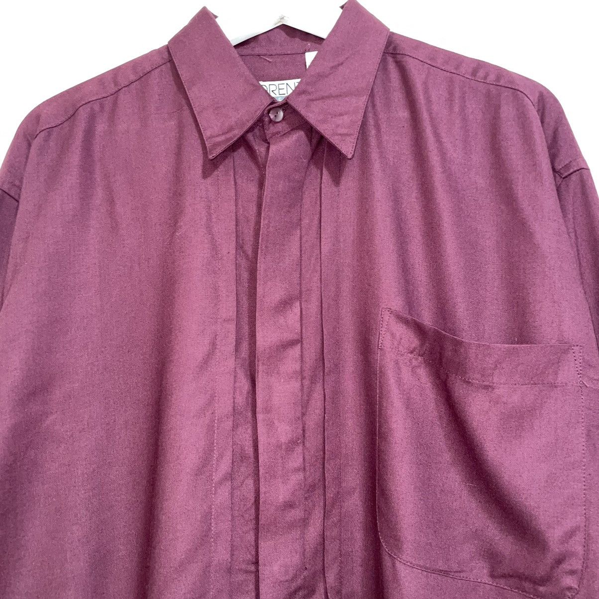 Vintage Florenzi Vintage Pleated Button Up Size US M / EU 48-50 / 2 - 2 Thumbnail