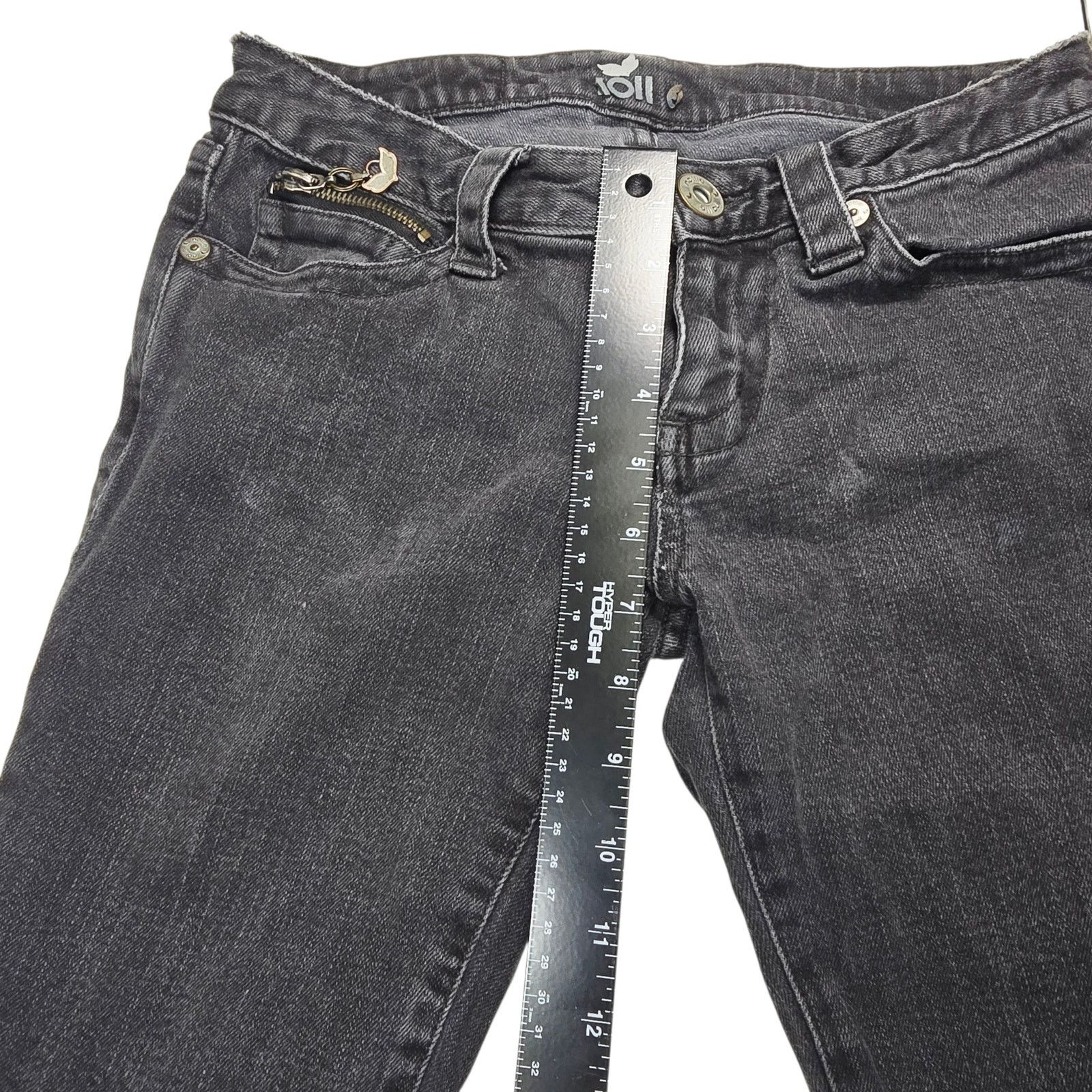 Pacsun Nollie Pacsun Womens Juniors 1 Black Bermuda Denim Shorts Size 25" / US 0 / IT 36 - 4 Thumbnail