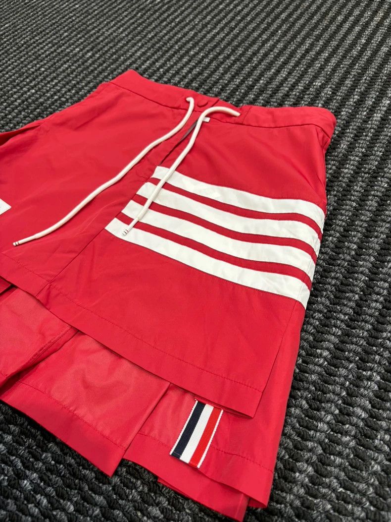 Thom Browne Thom Browne Red nylon deconstructed half skirt Size 25" / US 0 / IT 36 - 3 Thumbnail