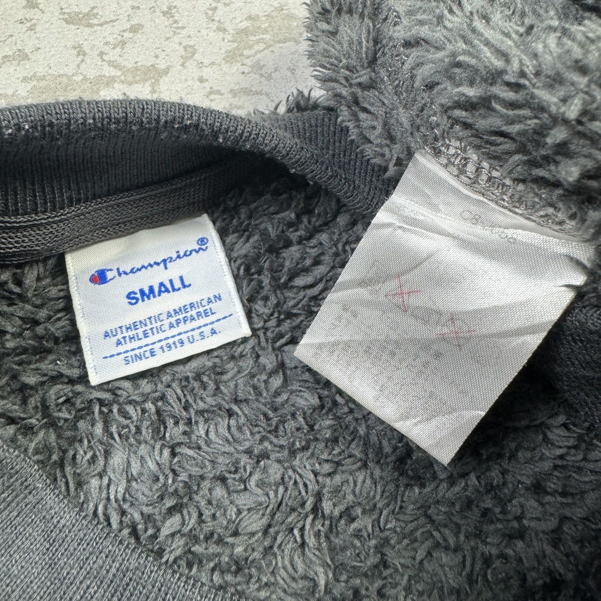 Champion × Japanese Brand Champion Grey Matted Fleece Jumper Sweater Size US S / EU 44-46 / 1 - 8 Thumbnail