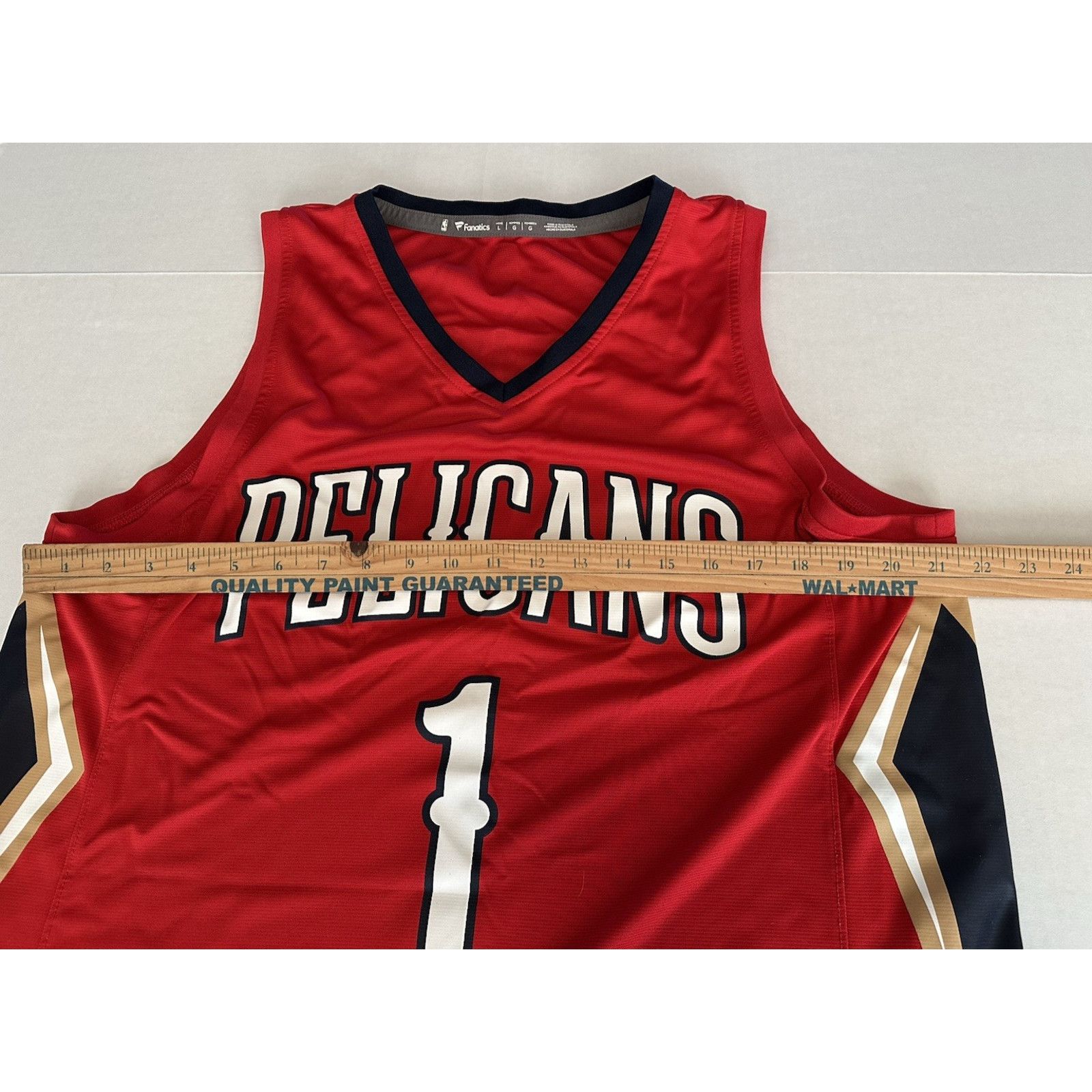 NBA Zion Williamson New Orleans Pelicans LR NBA Jersey Red Size US L / EU 52-54 / 3 - 6 Thumbnail