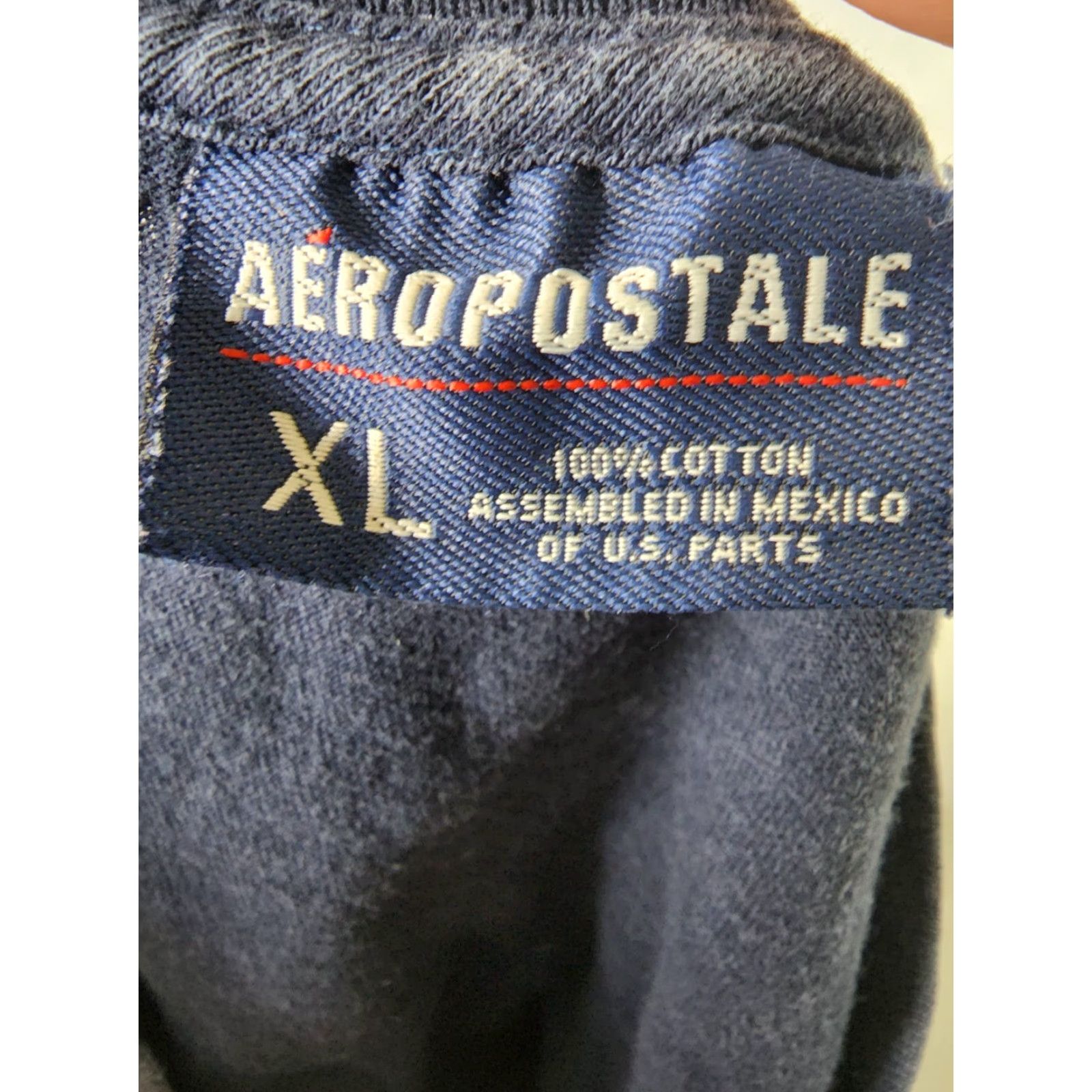 Aeropostale VINTAGE Aeropostle T-Shirt United We Stand Crew Neck Short Sleeve Men's XL Blue Double-Sided 90s Distressed Jewelry? Size US XL / EU 56 / 4 - 7 Thumbnail