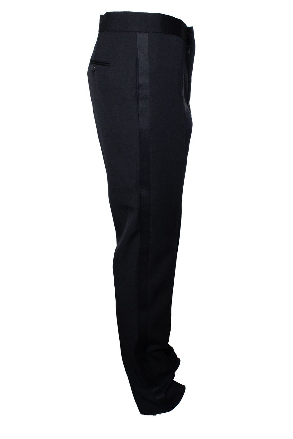 Saint Laurent Paris Saint Laurent, black tuxedo pantalon 2017 Size 52L - 4 Thumbnail