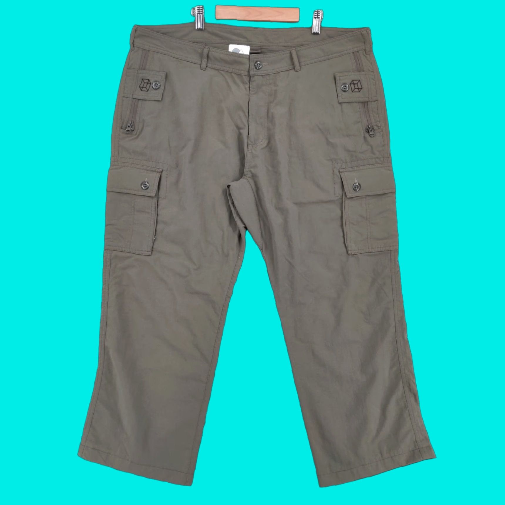 Vintage Clothing Arts Pants Mens 38x26 Green P Cubed Traveler Pickpocket Proof Size US 38 / EU 54 - 1 Thumbnail