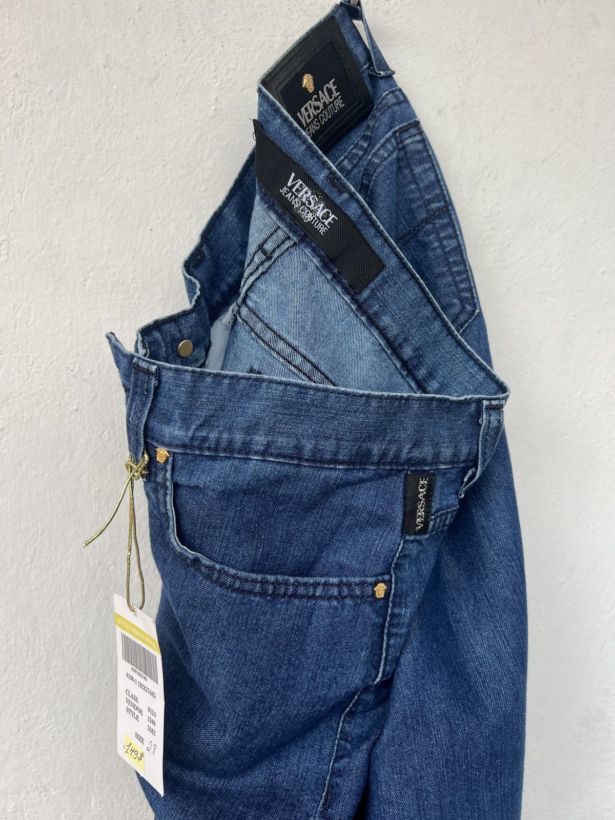 Versace Jeans Couture Versace Jeans Couture italy Blue Denim W28 new Size 30" / US 8 / IT 44 - 10 Thumbnail