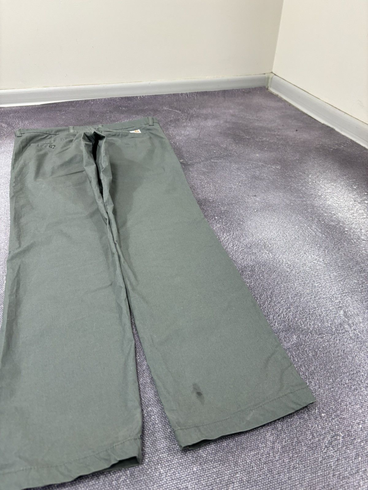 Carhartt Wip Carhartt WIP Men’s Olive Green Hype Sid Pants Size US 33 - 4 Thumbnail