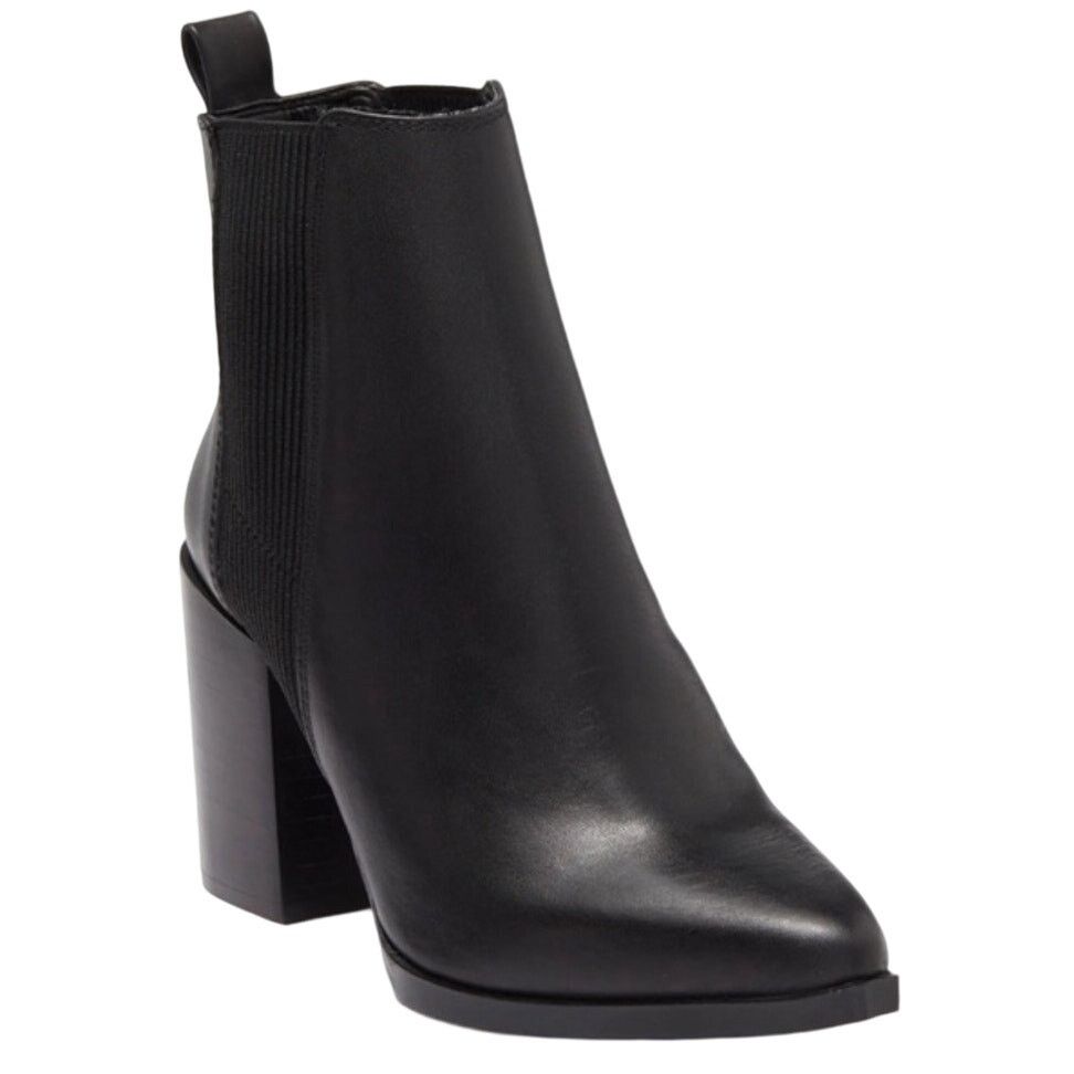 Steve Madden Steve Madden Trekk Pointed Toe High Heel Leather Bootie Size US 8.5 / IT 38.5 - 1 Thumbnail