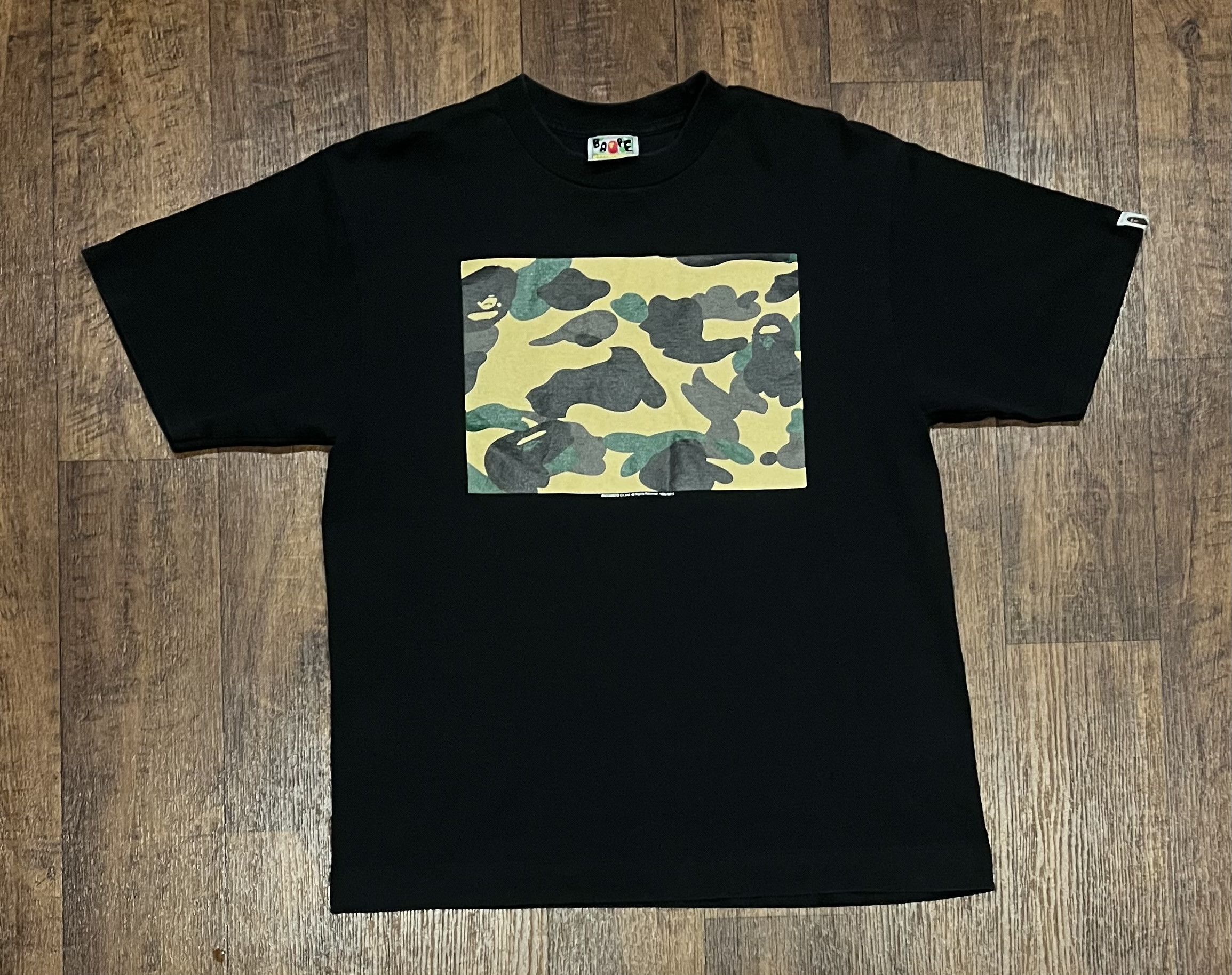 Bape Bape camo logo tee shirt Size US M / EU 48-50 / 2 - 1 Thumbnail