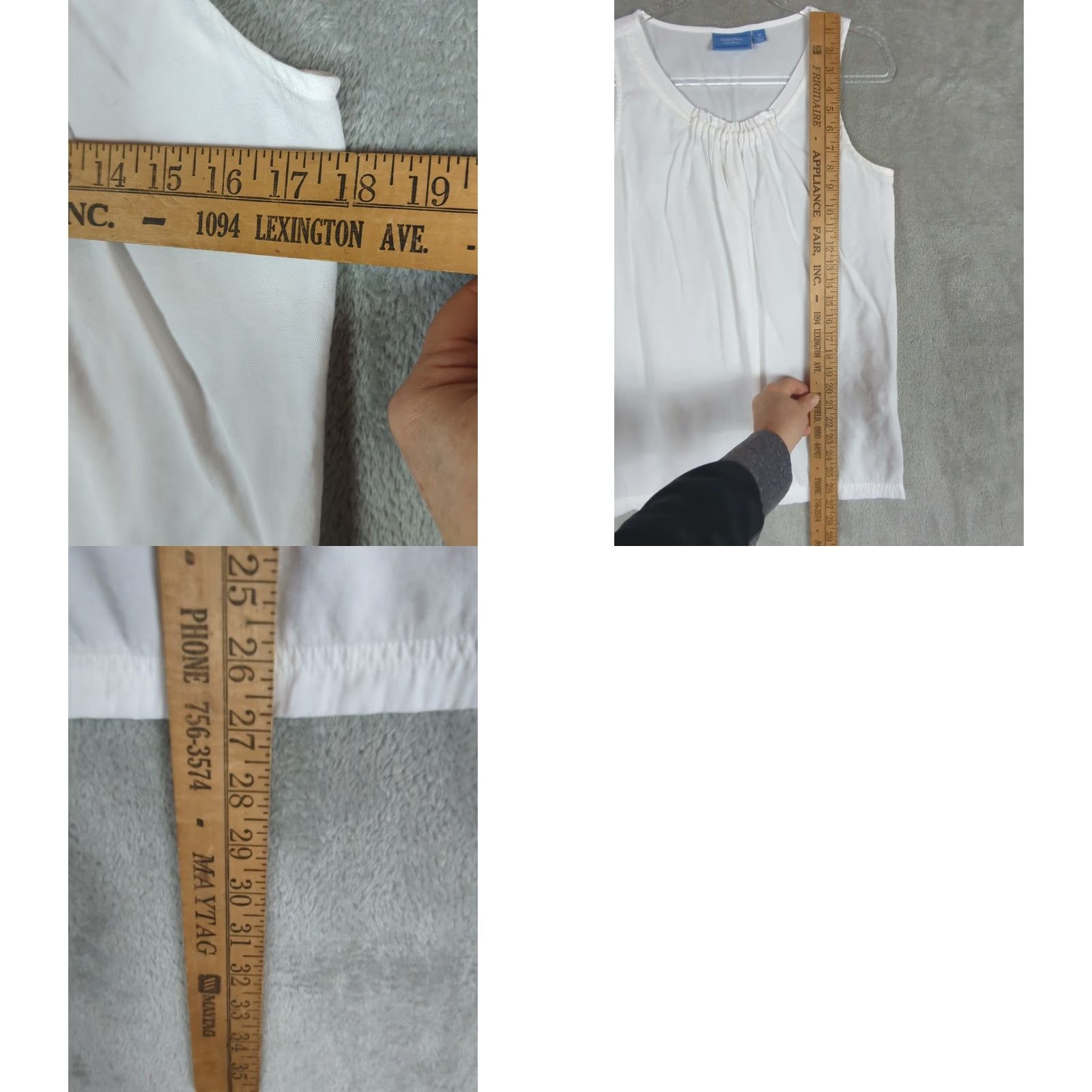 Vintage Simply Vera Wang Tank Top Shirt M Womens White Pintuck Cottagecore Prairie Size M / US 6-8 / IT 42-44 - 8 Thumbnail