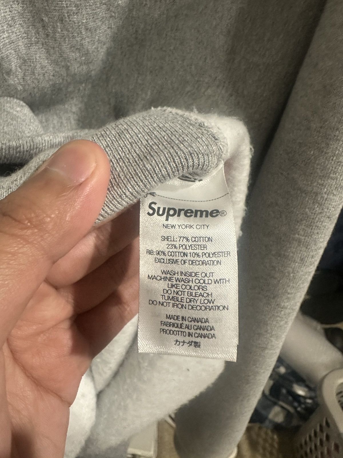 Supreme Supreme FW25 Gray Box Logo Hoodie Size US L / EU 52-54 / 3 - 5 Thumbnail