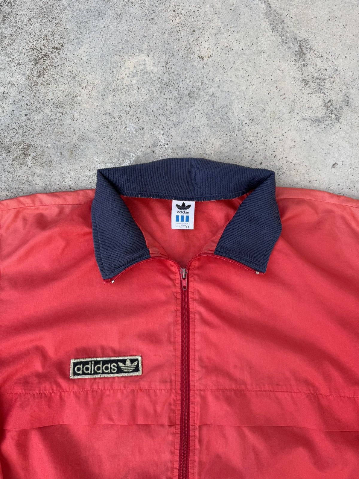 Adidas Vintage 90s Adidas Trefoil Stripe Zip Track Jacket Size US XL / EU 56 / 4 - 2 Thumbnail