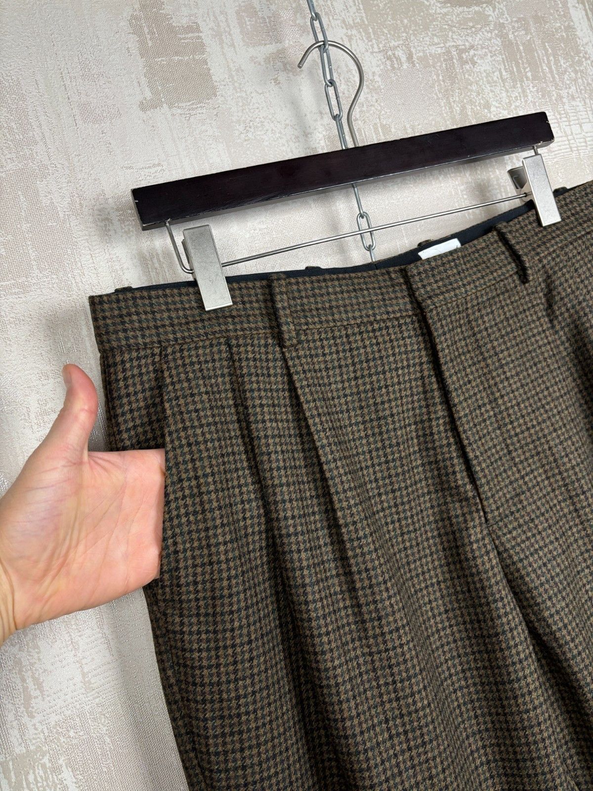 H&M H&M Edition by John Boyega Houndstooth Wool Blend Pants Size US 36 / EU 52 - 5 Thumbnail