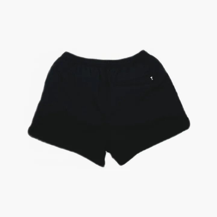 AMI AMIPARIS Black Casual Elastic Waist Shorts -2508 Size US 34 / EU 50 - 3 Thumbnail