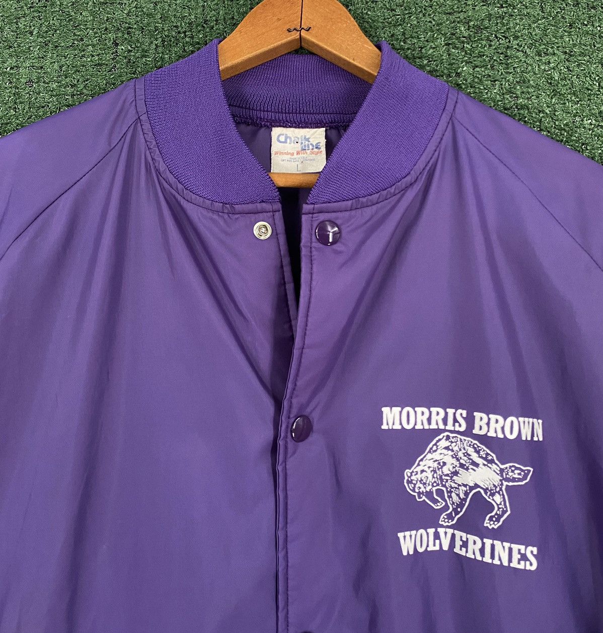 Chalk Line VTG 80’s Chalk Line Morris Brown College HBCU Jacket Size US L / EU 52-54 / 3 - 2 Thumbnail