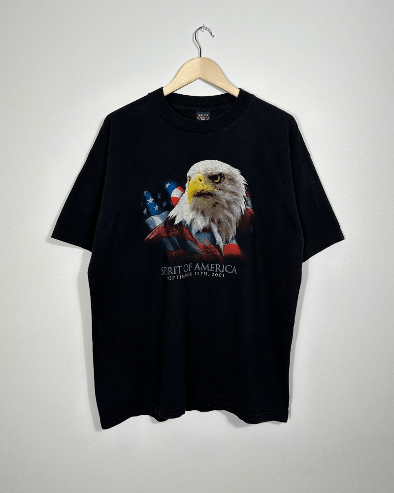 Vintage Vintage 9/11 Spirit of America Men's Black T-Shirt - Size XL Size US XL / EU 56 / 4 - 2 Thumbnail