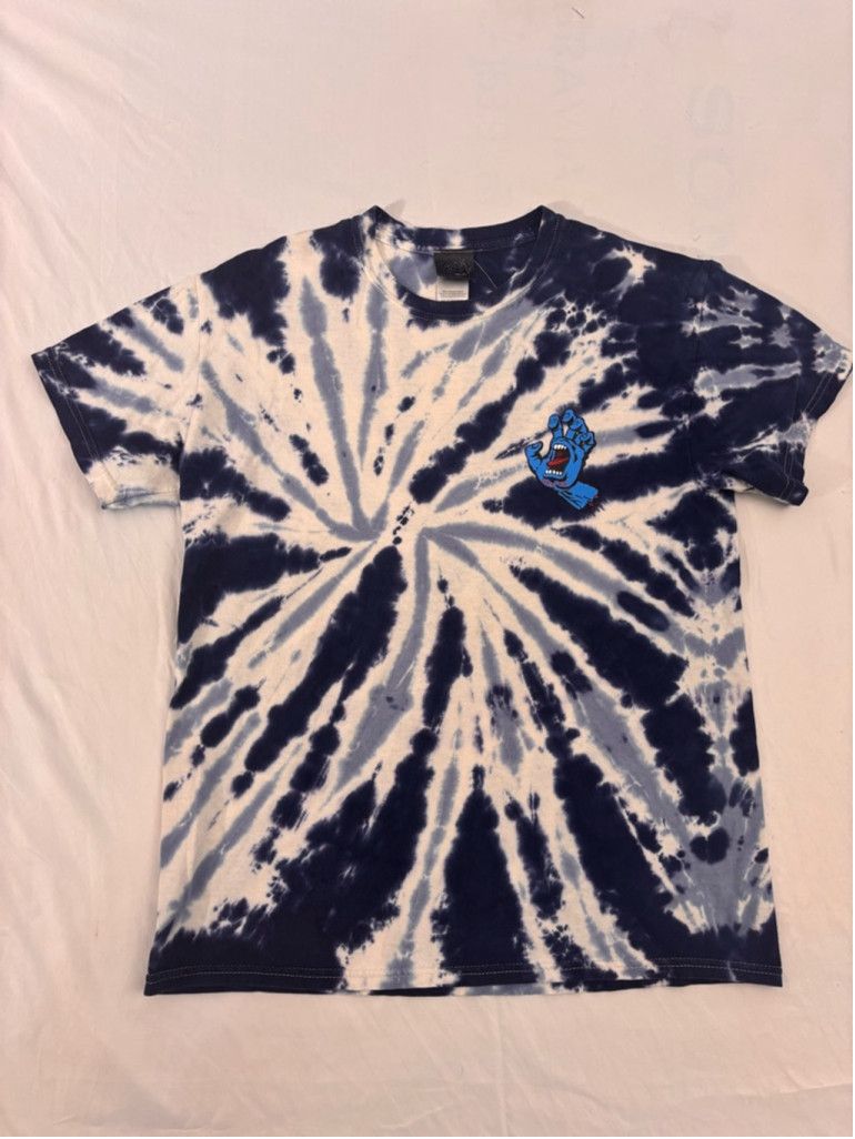 Santa Cruz Skateboards Men's Santa Cruz Tie Dye T-shirt Size M Blue Size US M / EU 48-50 / 2 - 2 Thumbnail
